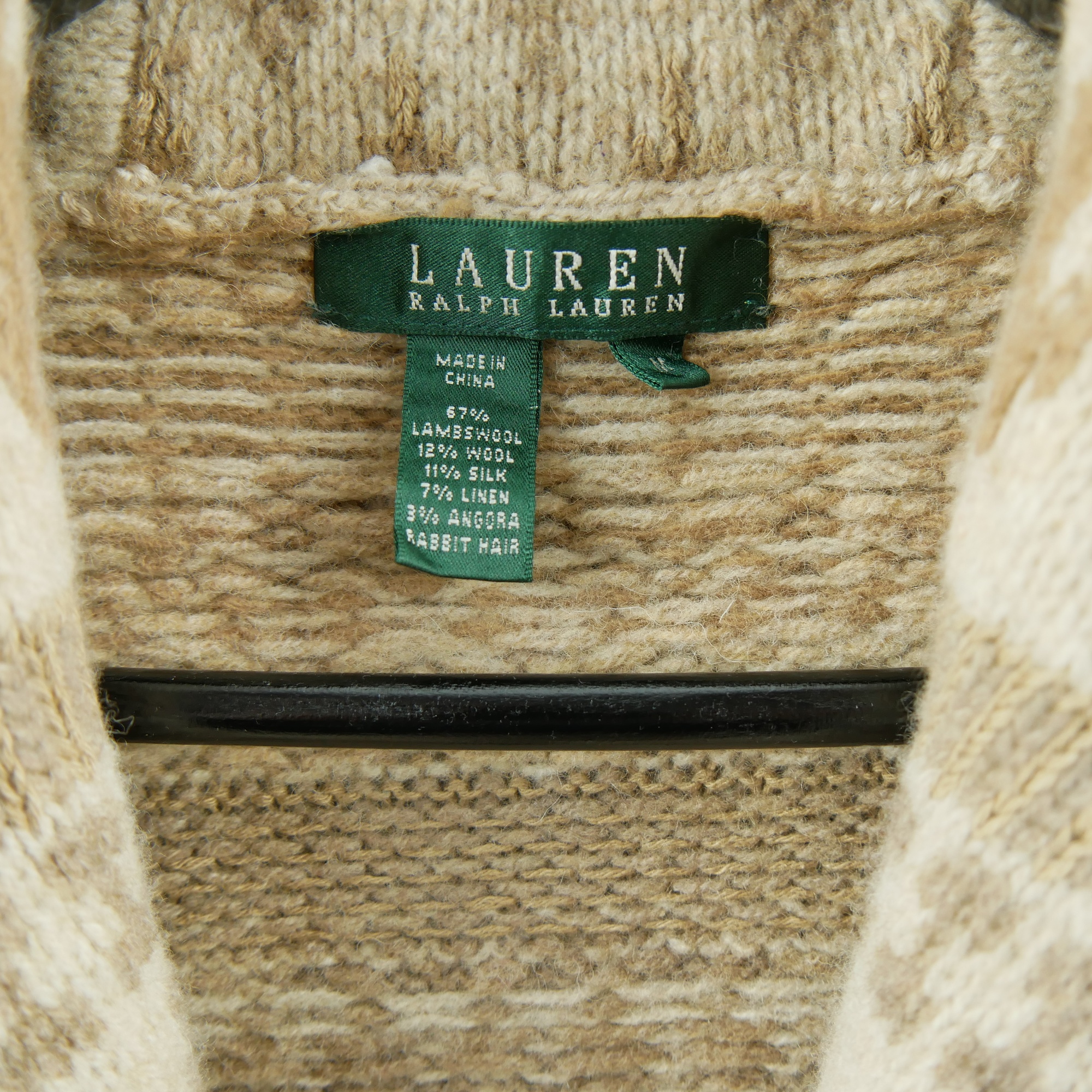 Gilet Femme  laine soie lin Beige 5