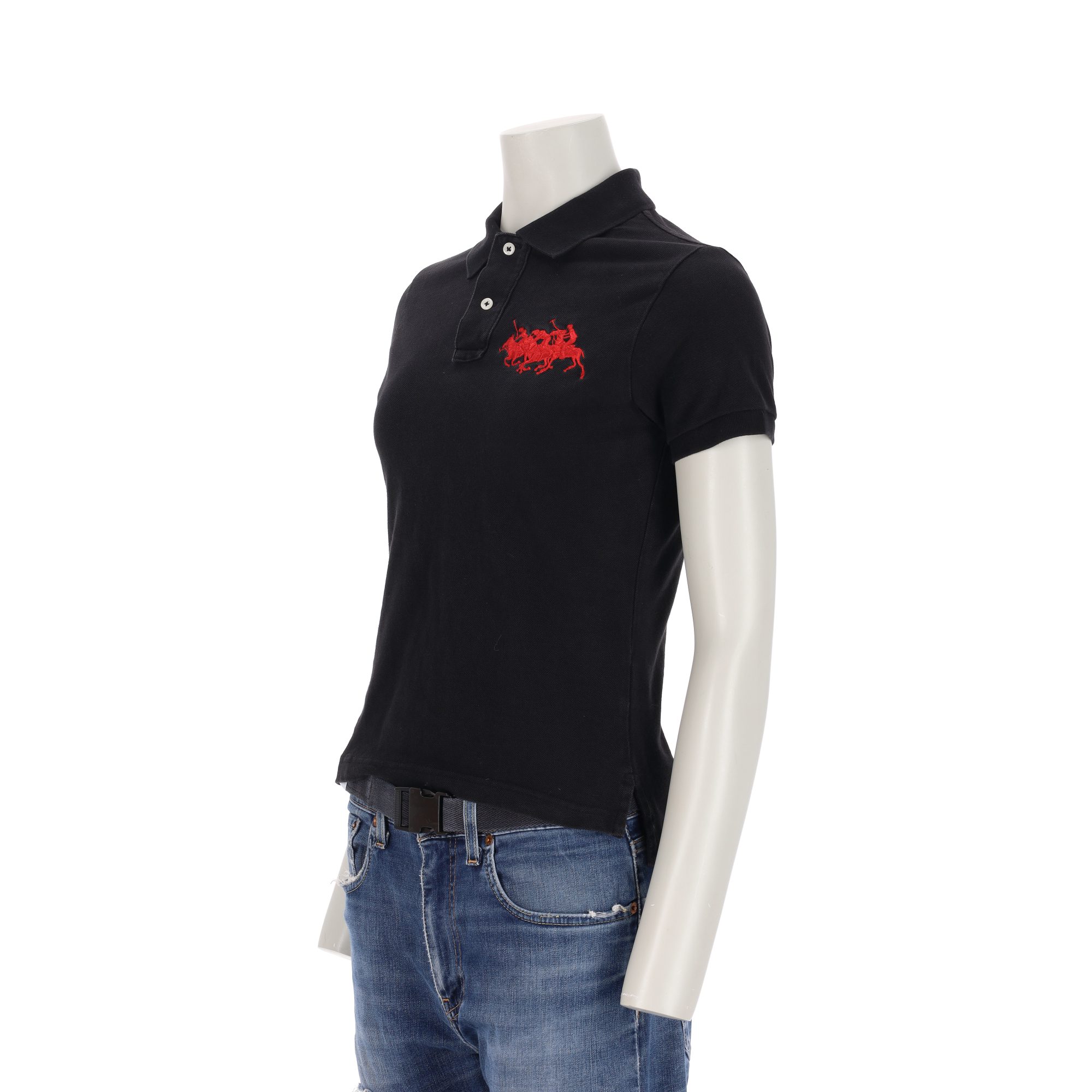 Polo manches courtes Femme  Noir 4