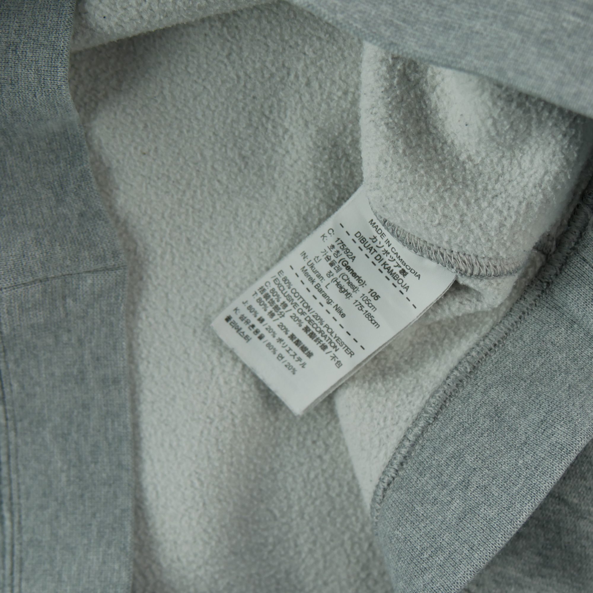 Sweat Homme  Gris 7