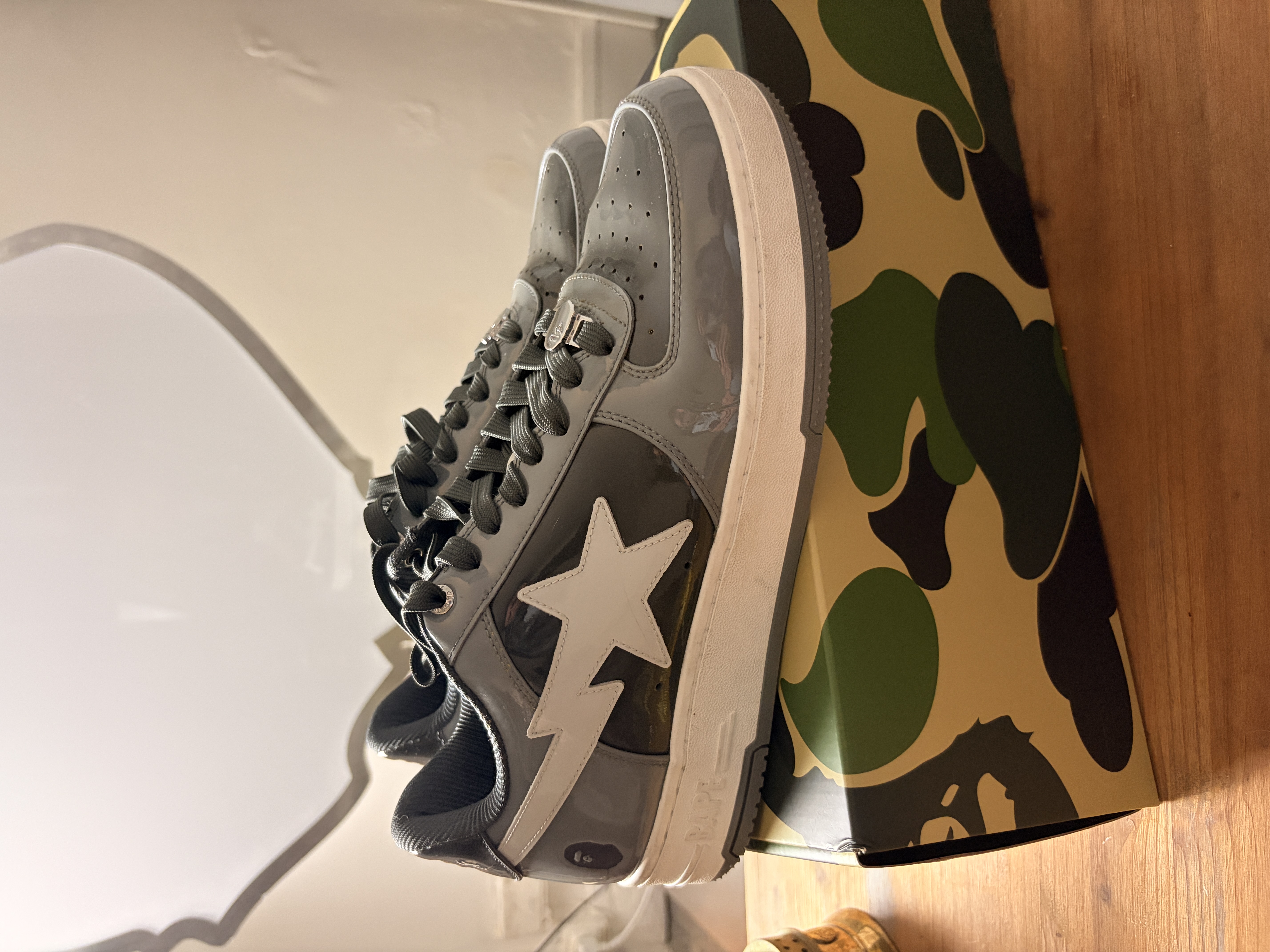 Bape Sta A BATING APE grey 12US