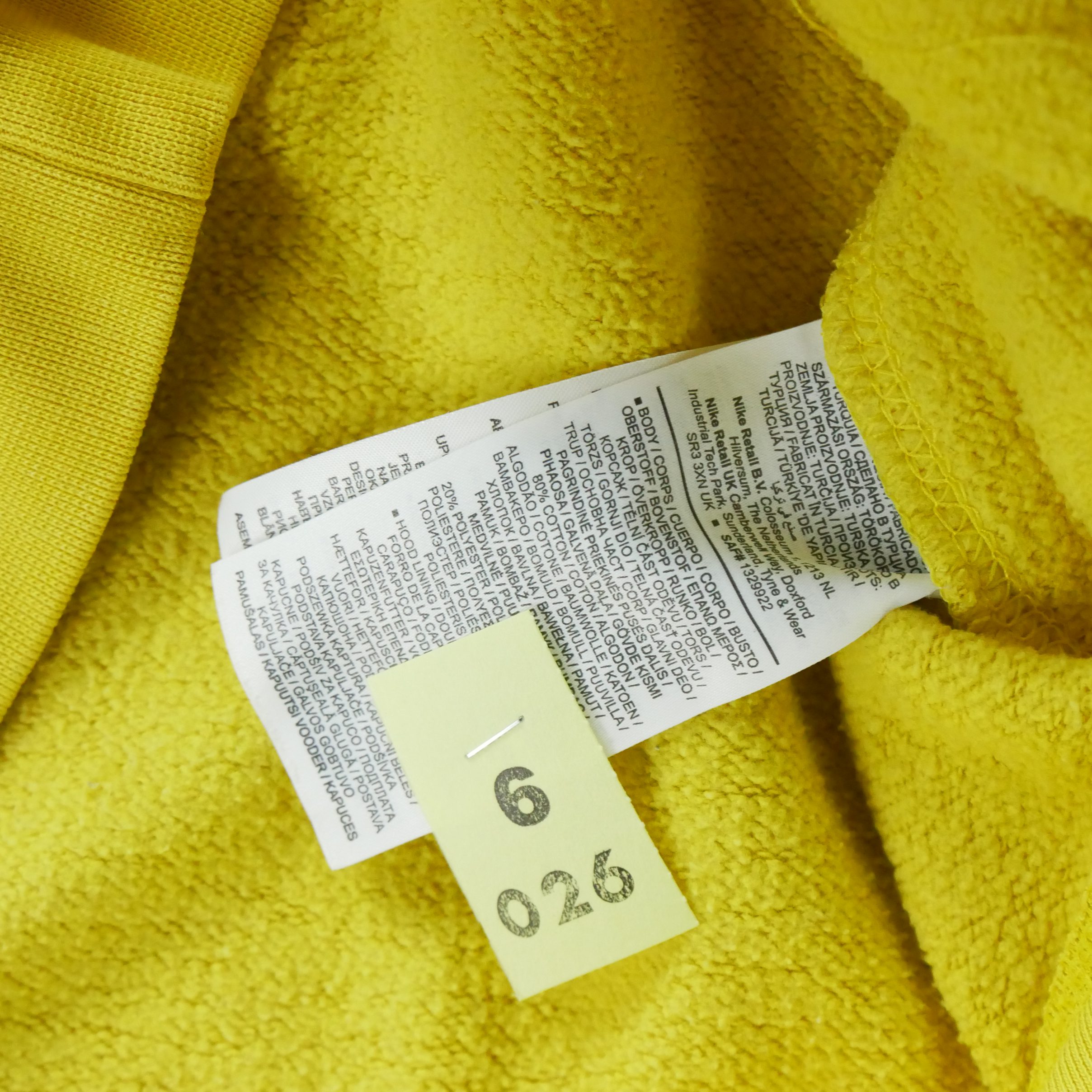 Sweat à capuche Homme  Jaune 7