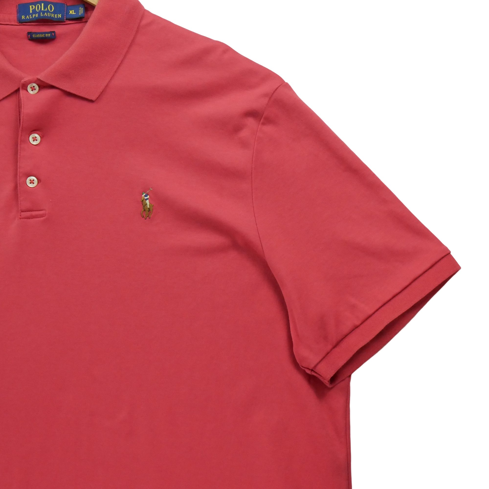 Polo manches courtes Homme  Rouge 4