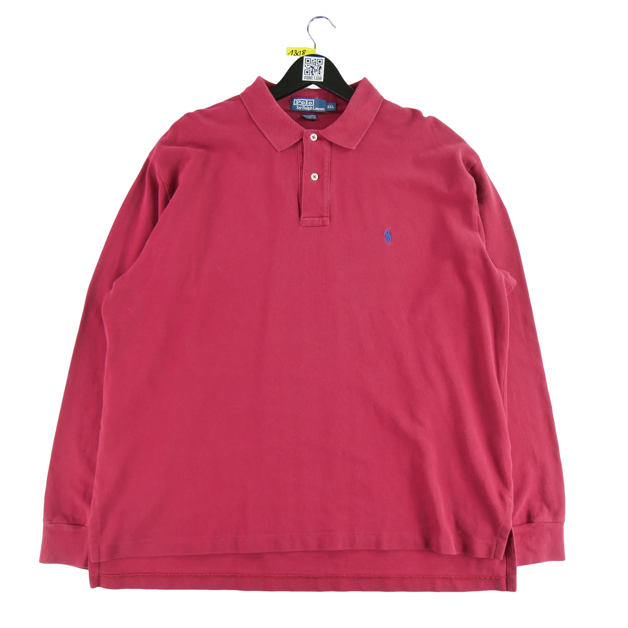 Polo manches longues Homme  Rouge 1