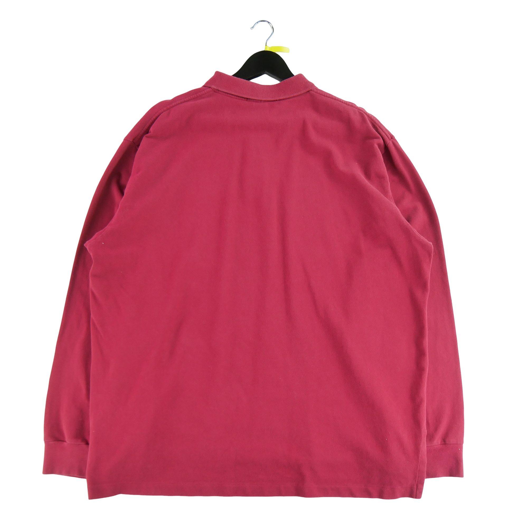 Polo manches longues Homme  Rouge 2