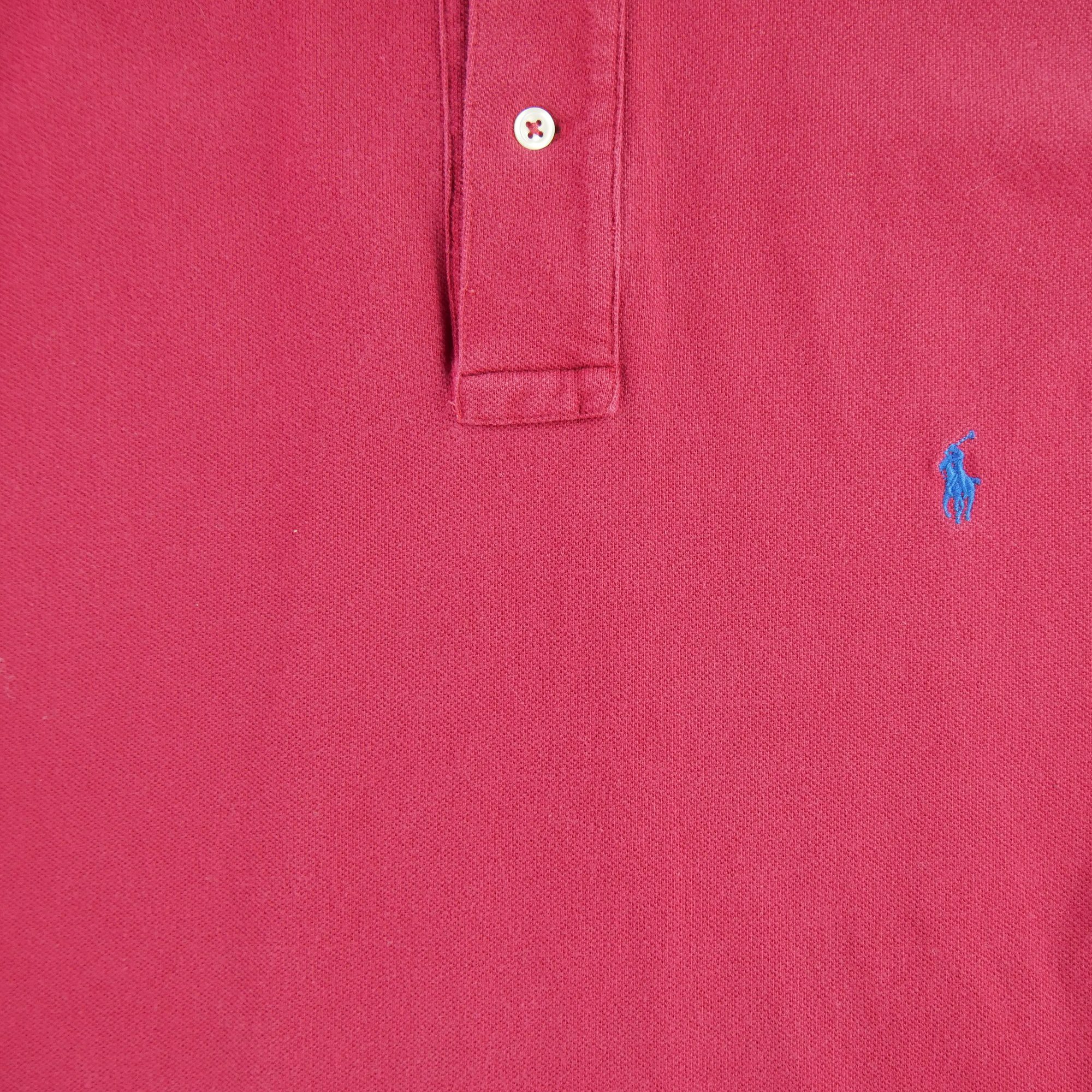 Polo manches longues Homme  Rouge 4