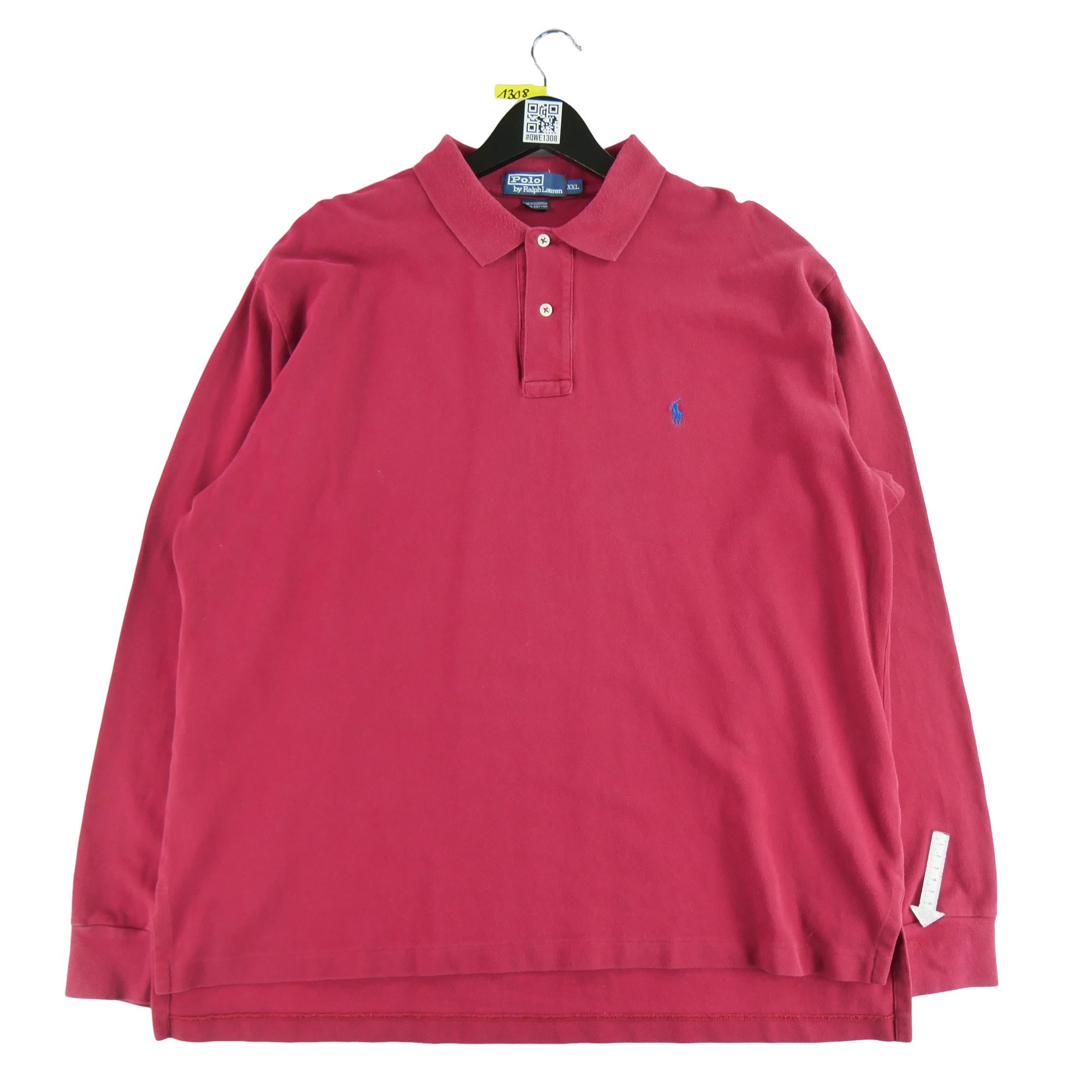 Polo manches longues Homme  Rouge 5