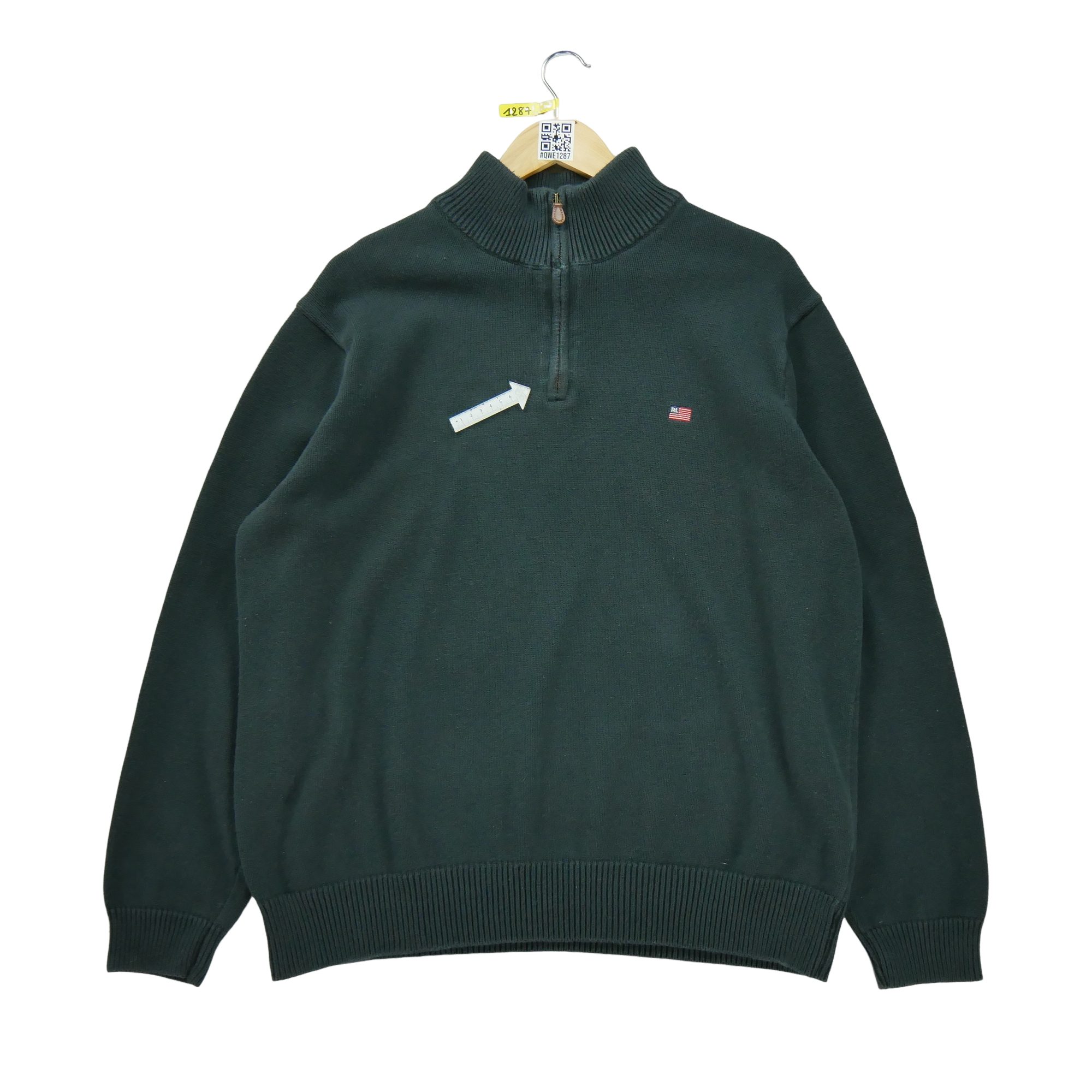 Pull Homme  Flag demi-zippé Noir 5