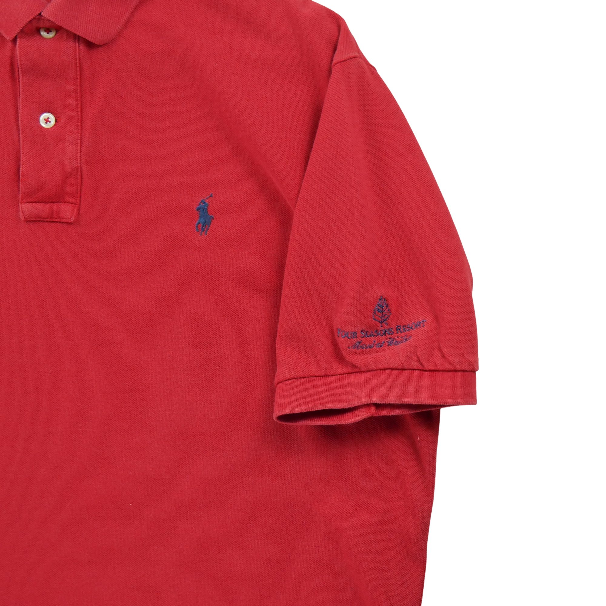 Polo manches courtes Homme  Rouge 5