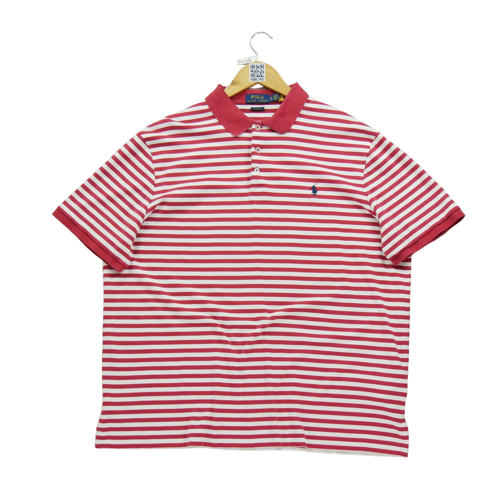 Polo manches courtes Homme  Rouge 2