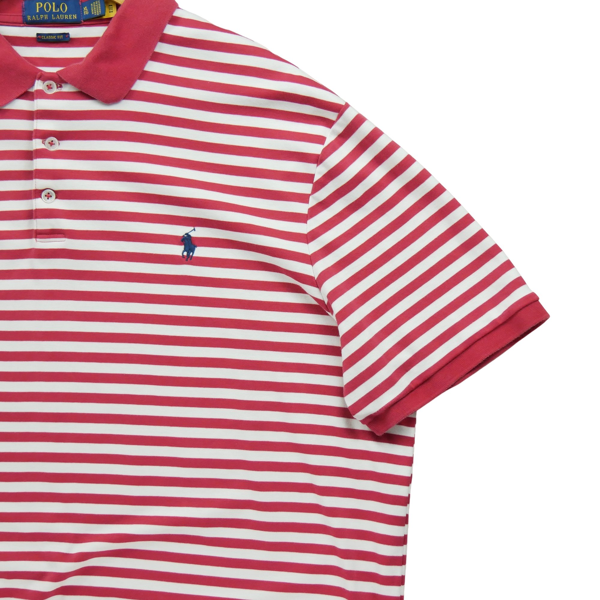Polo manches courtes Homme  Rouge 4