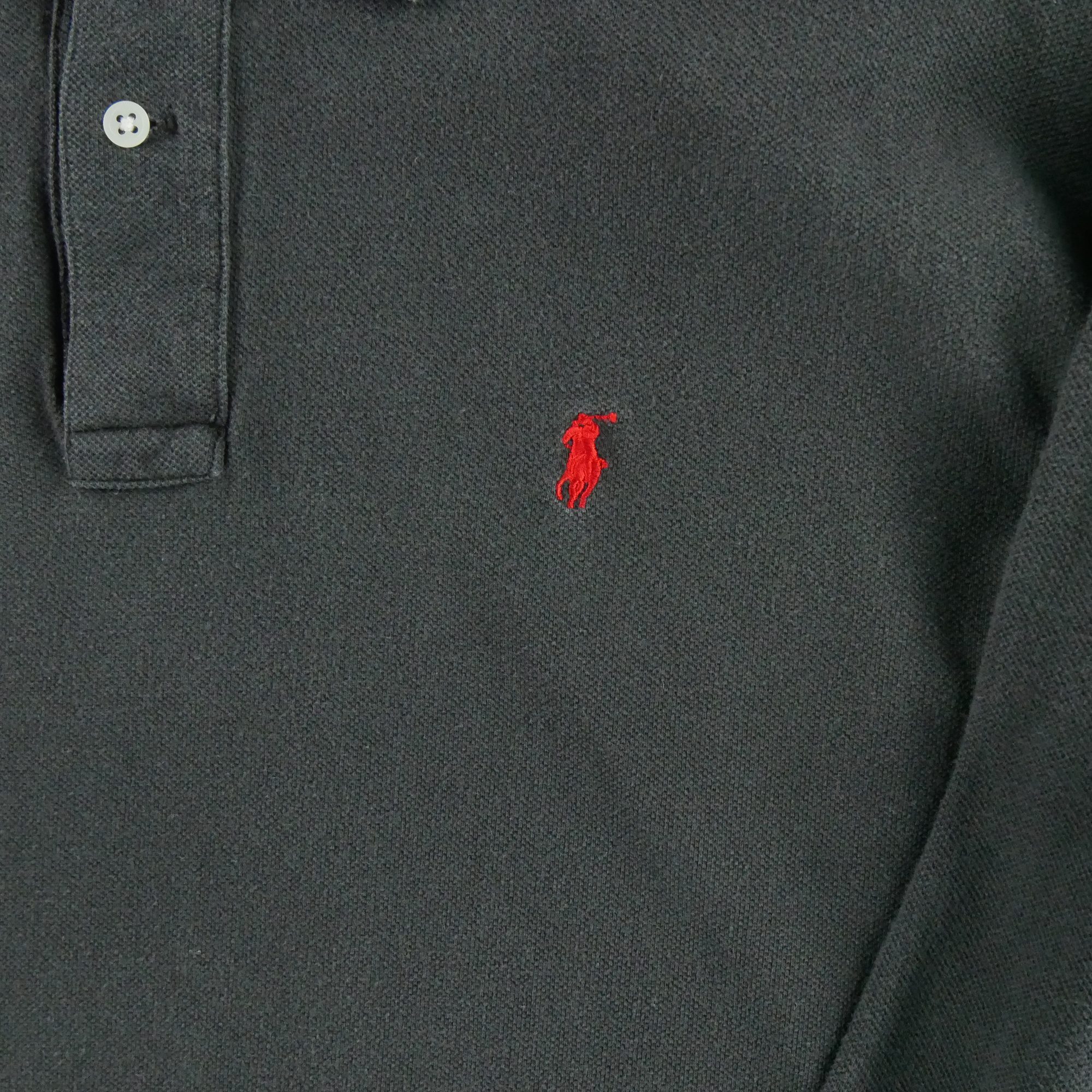 Polo manches longues Homme  Noir 3