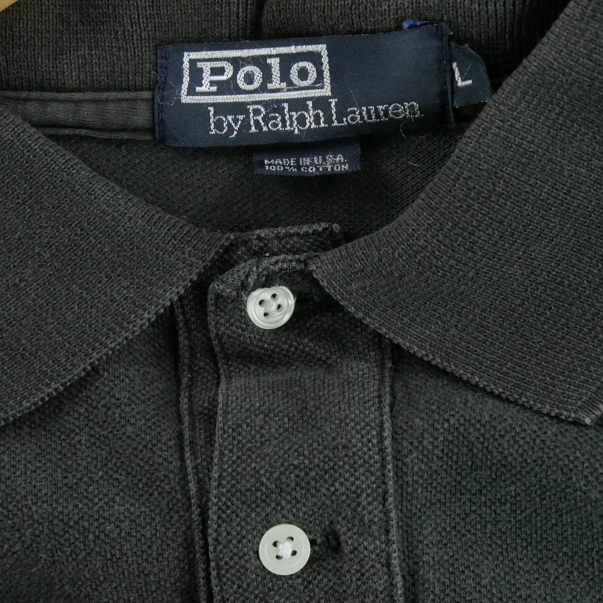 Polo manches longues Homme  Noir 5