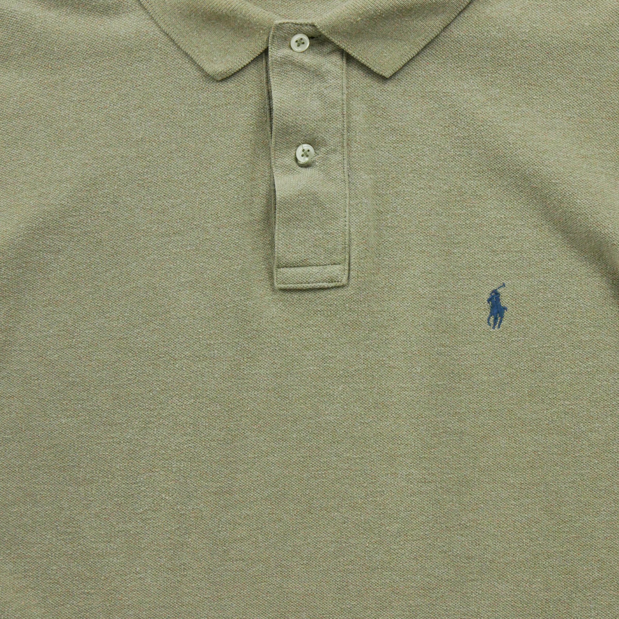 Polo manches longues Homme  Kaki 3