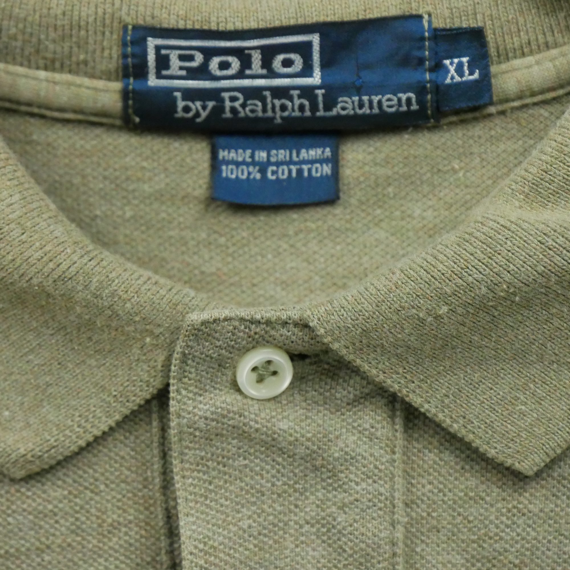 Polo manches longues Homme  Kaki 6