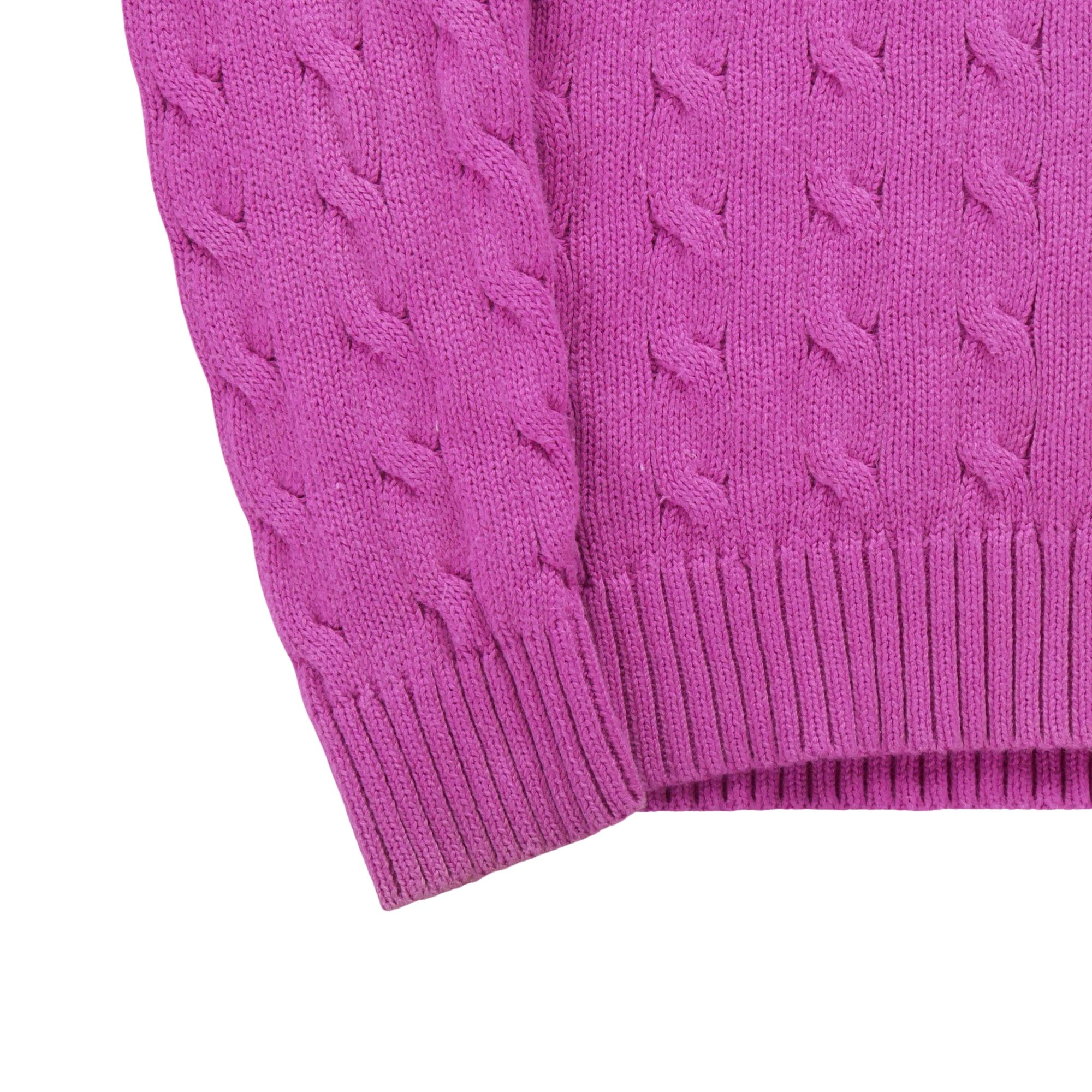Pull Femme  en maille torsadée Rose 4