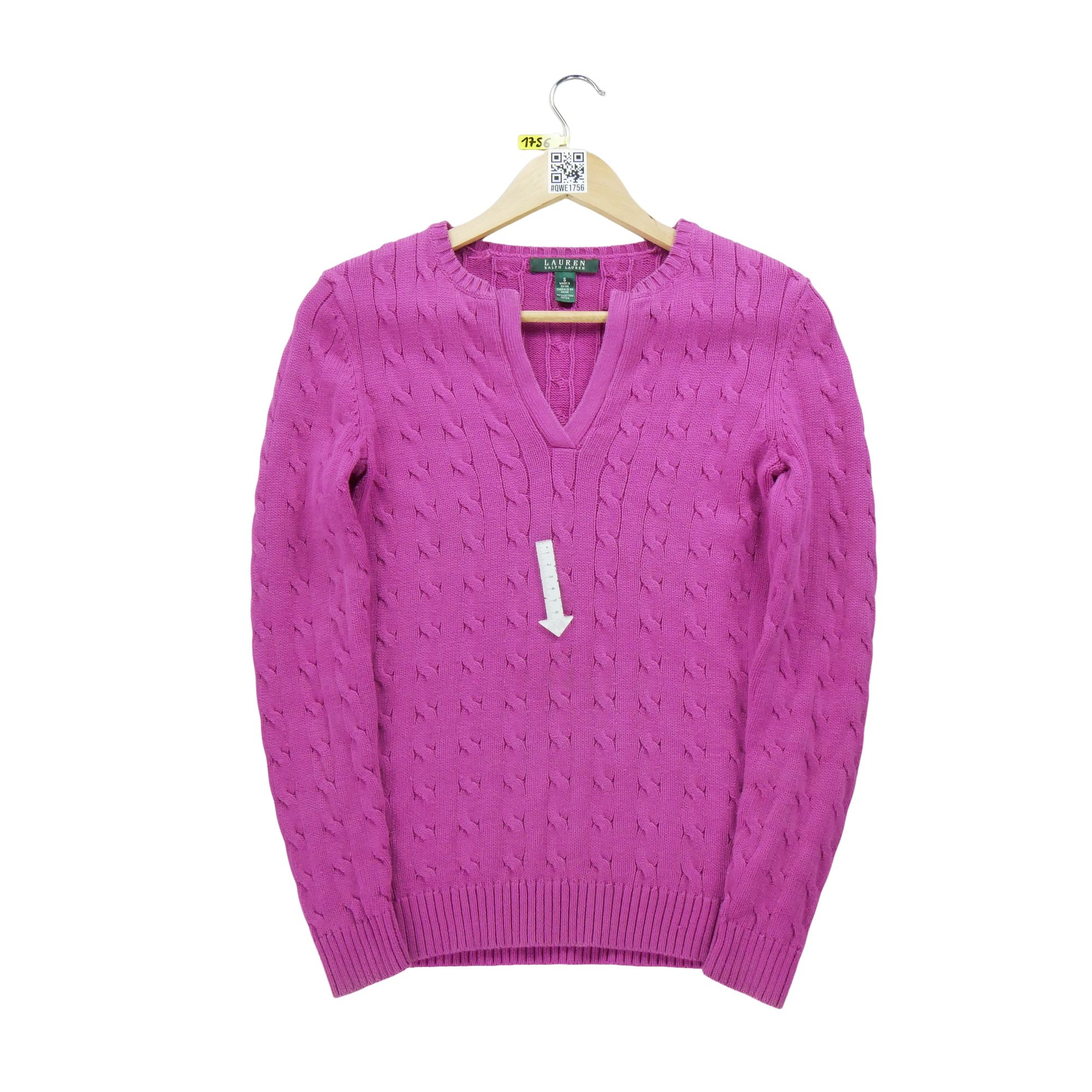 Pull Femme  en maille torsadée Rose 5