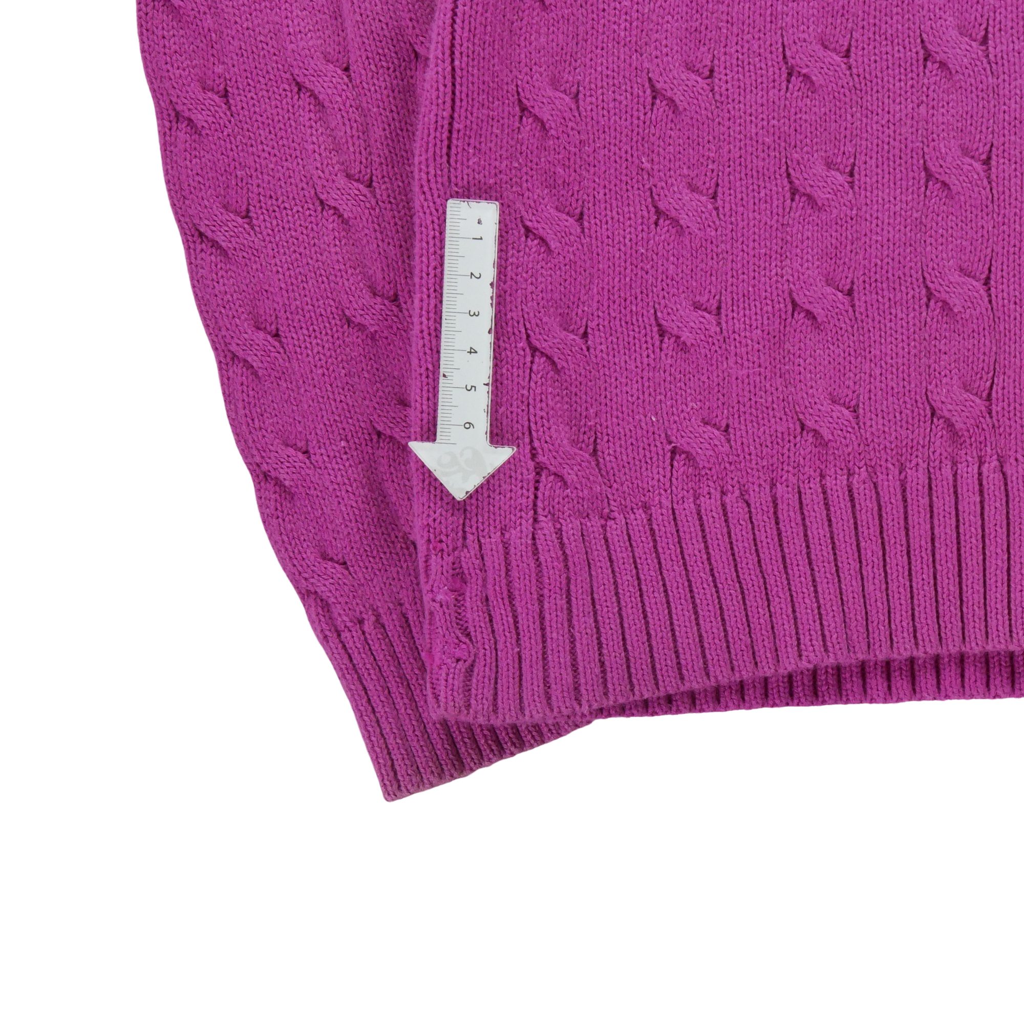 Pull Femme  en maille torsadée Rose 7