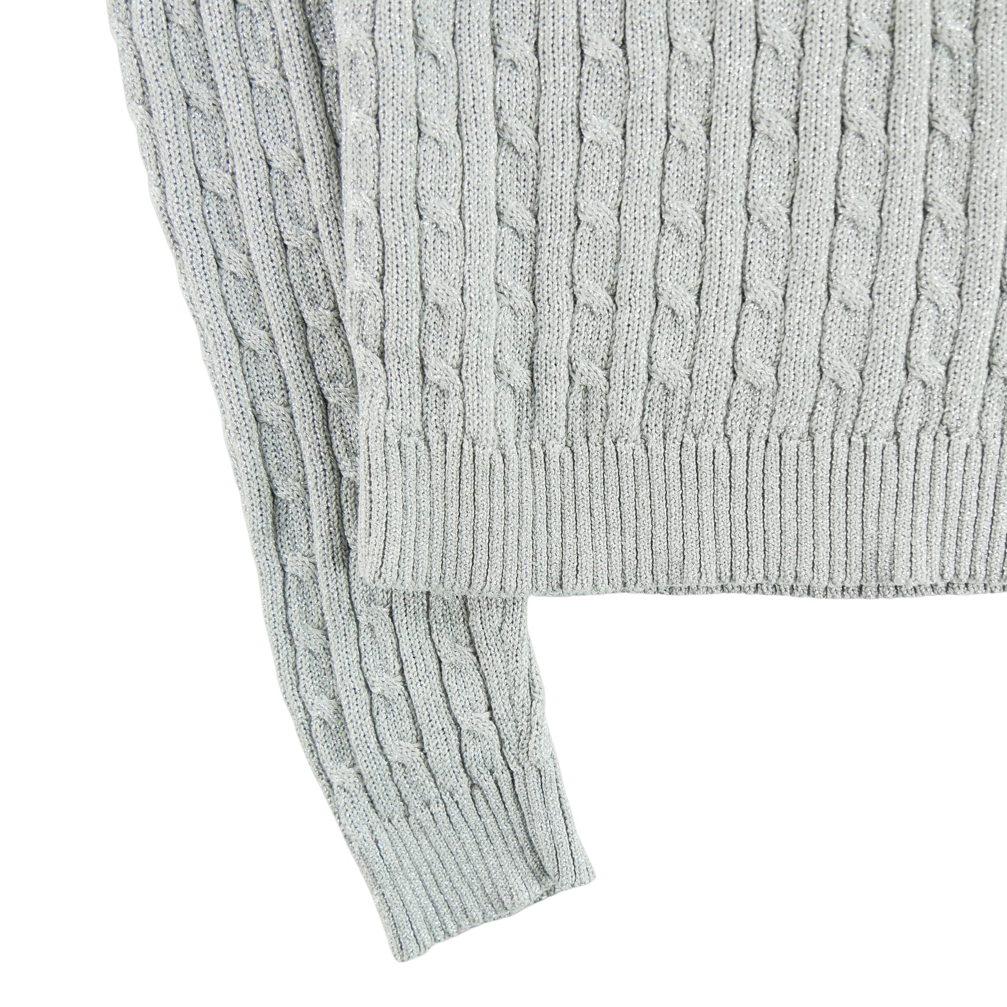 Pull Femme  en soie Argenté 3