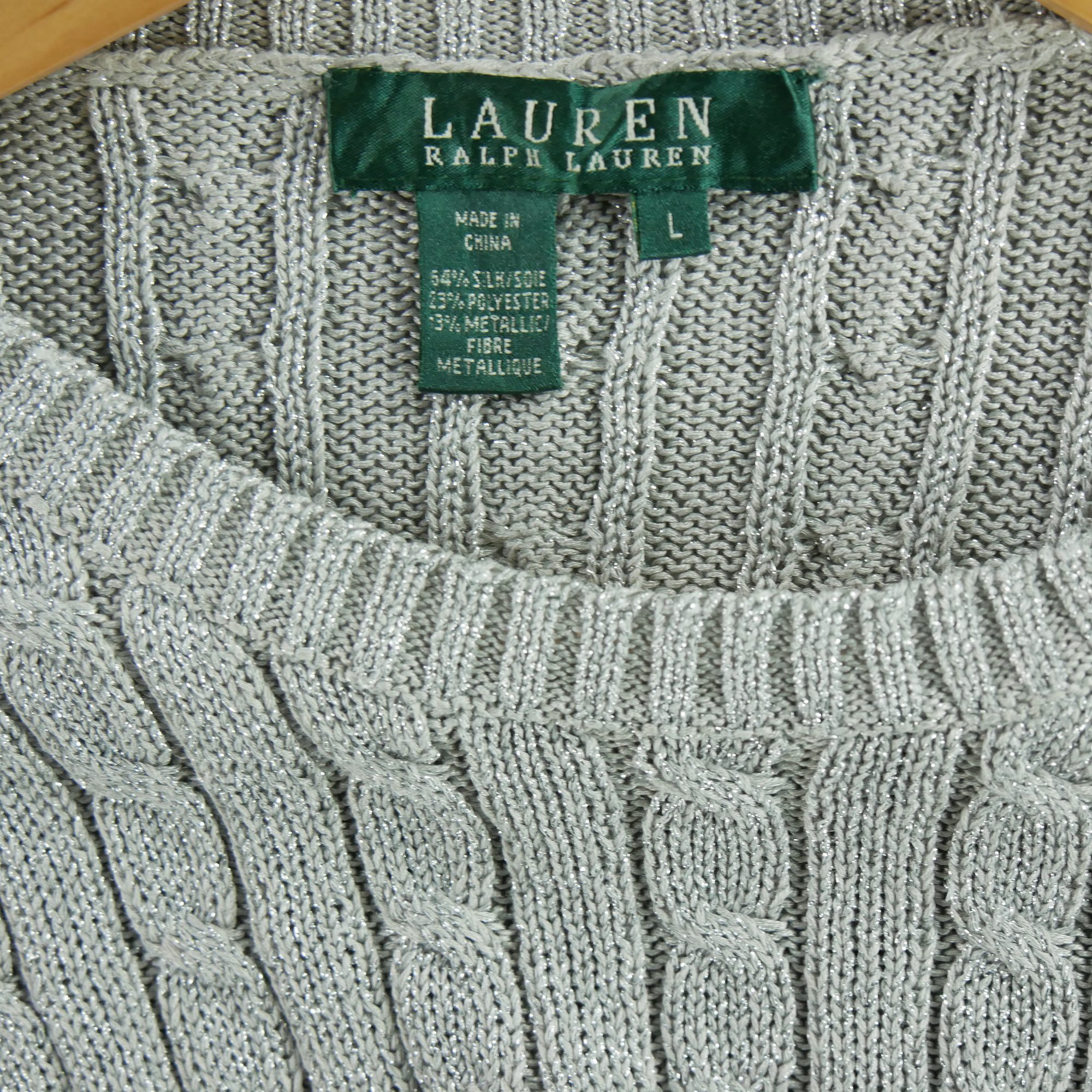 Pull Femme  en soie Argenté 5