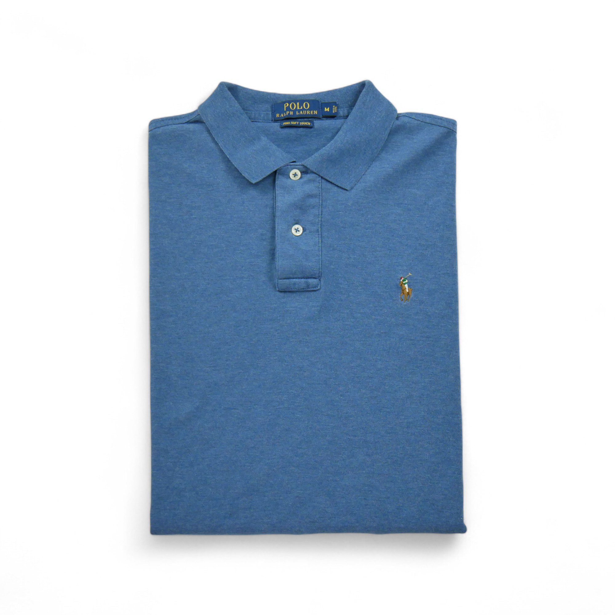 Polo manches longues Homme  Bleu 1