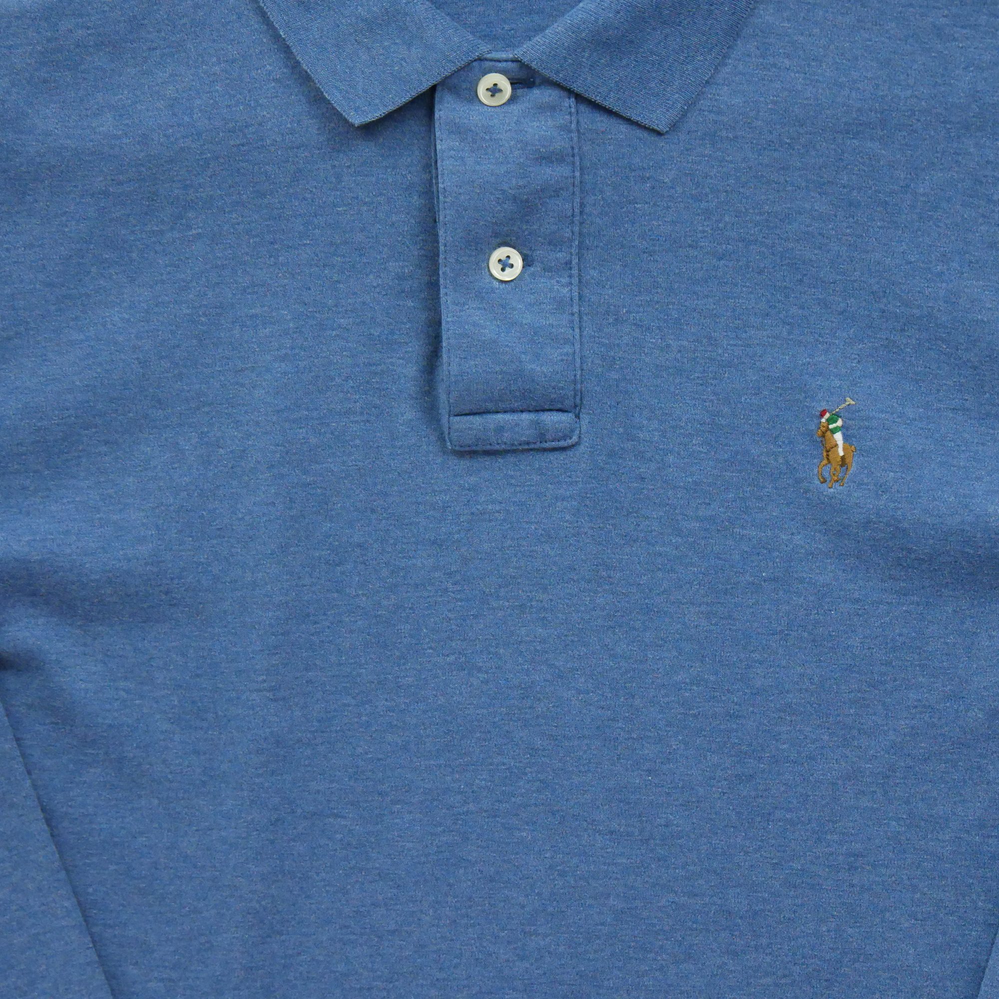 Polo manches longues Homme  Bleu 4