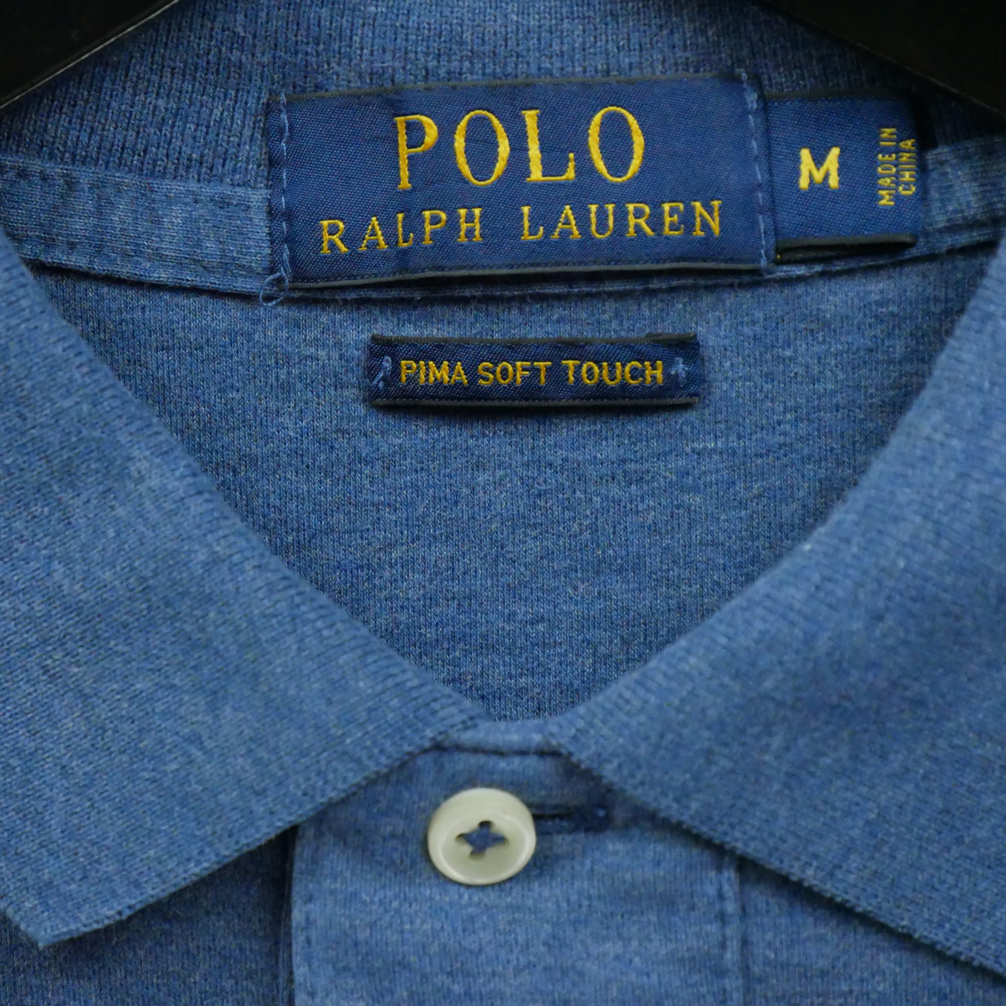 Polo manches longues Homme  Bleu 7