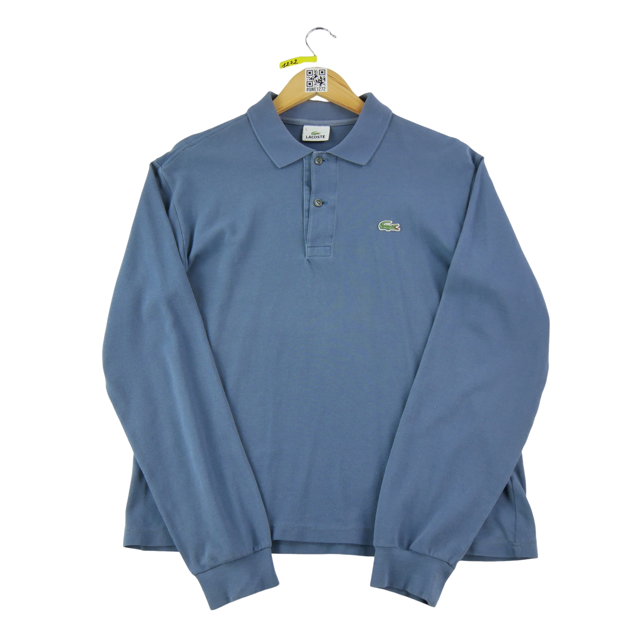 Polo manches longues Homme  Bleu clair - Bon état