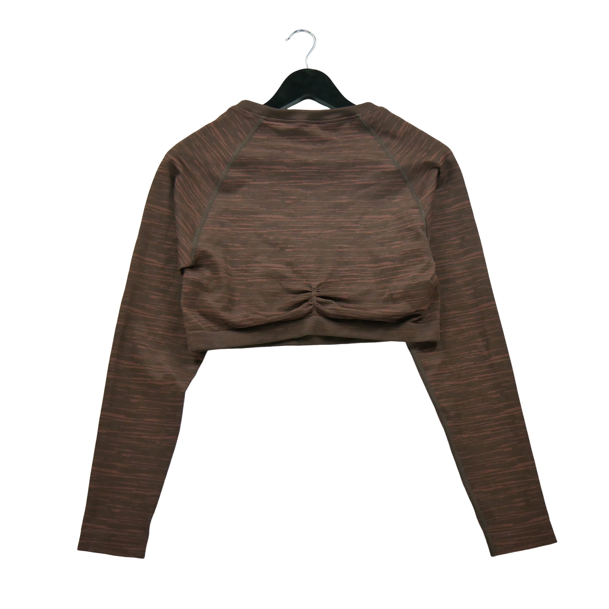 T-shirt Femme  Fitness Yoga Marron 2