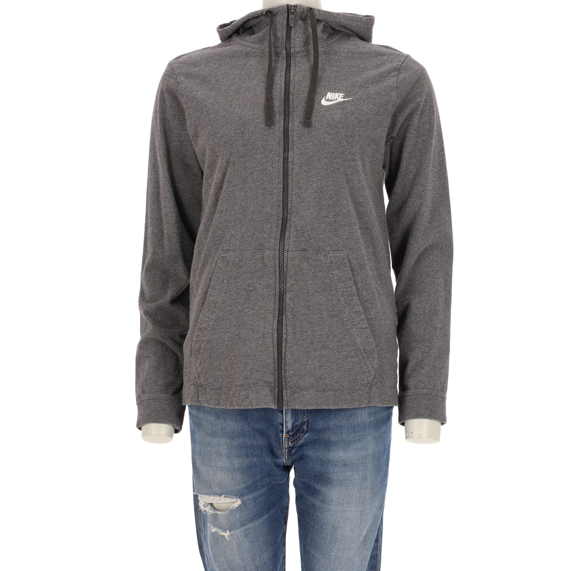 Sweat à capuche Femme  full-zip Gris 1