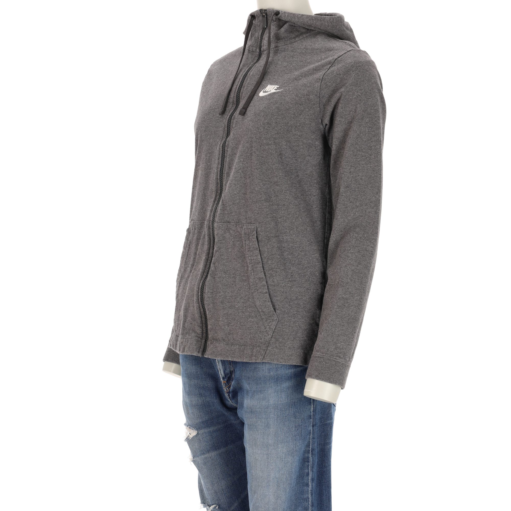 Sweat à capuche Femme  full-zip Gris 4