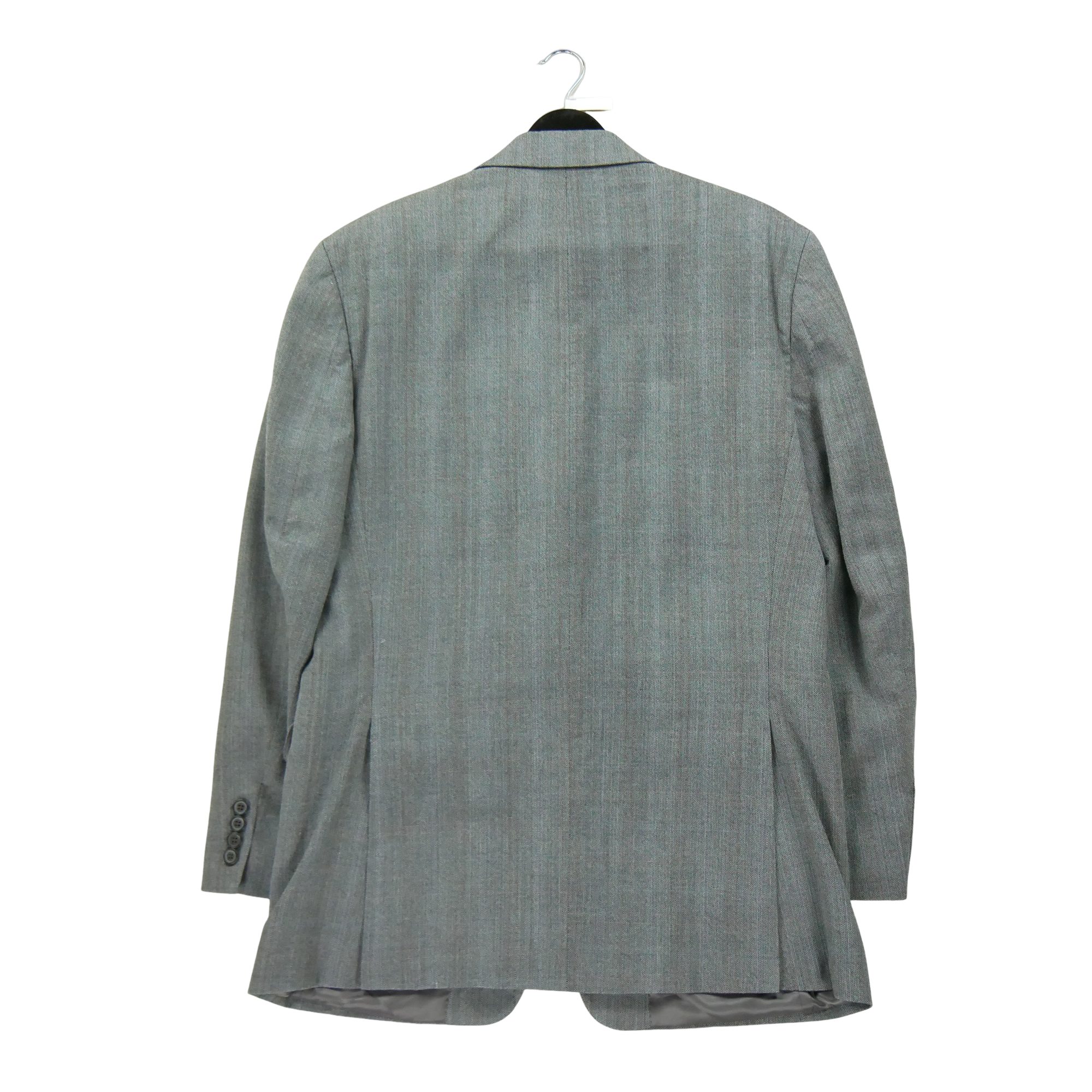 Veste Homme  en soie et laine Gris 2