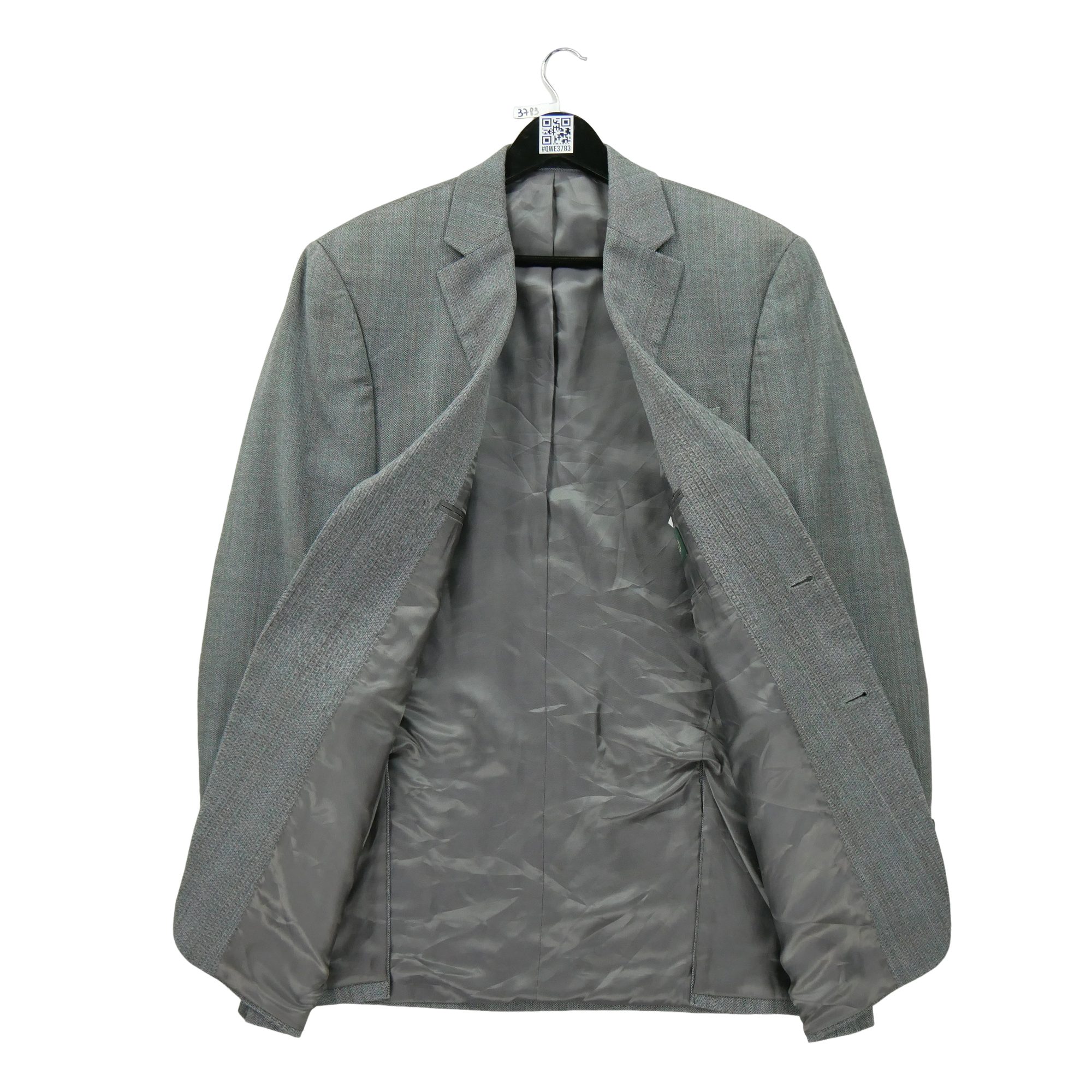 Veste Homme  en soie et laine Gris 3