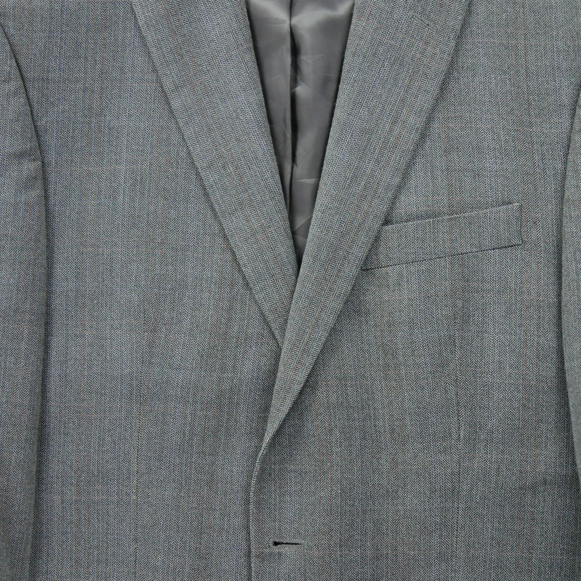 Veste Homme  en soie et laine Gris 4
