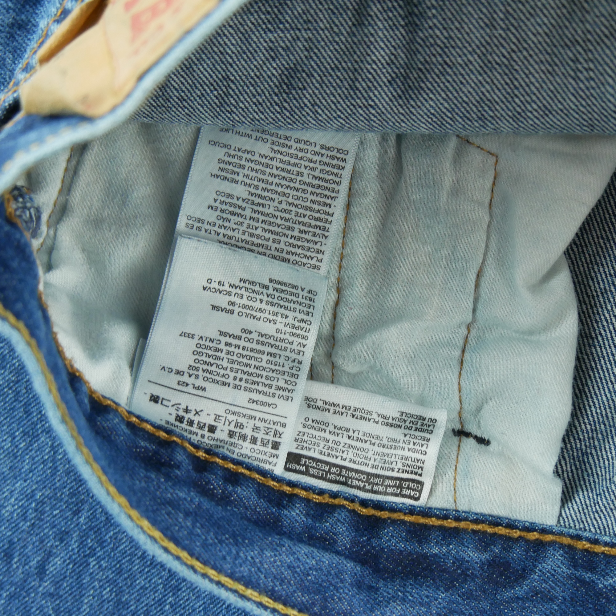 Jean Homme Levis 501 Bleu 7