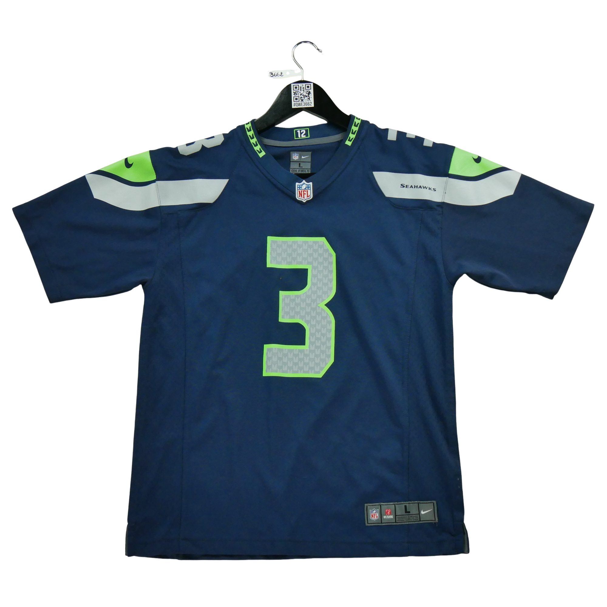 Maillot Homme NFL Seattle Seahawks Marine 2