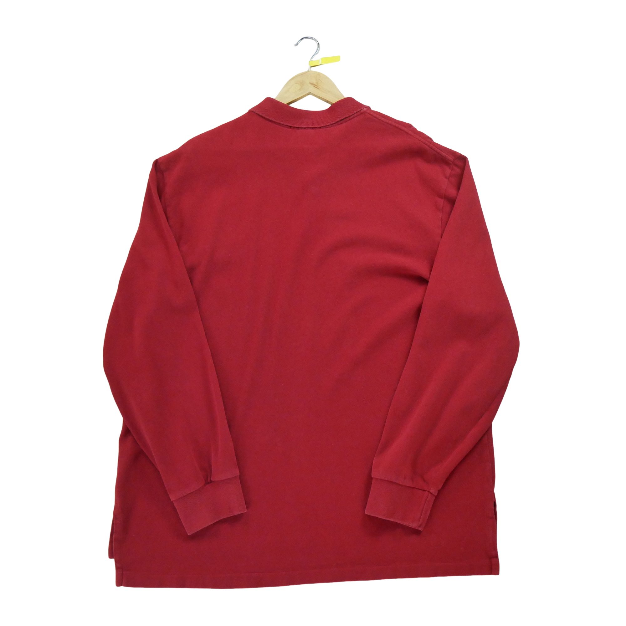 Polo manches longues Homme  Rouge 2