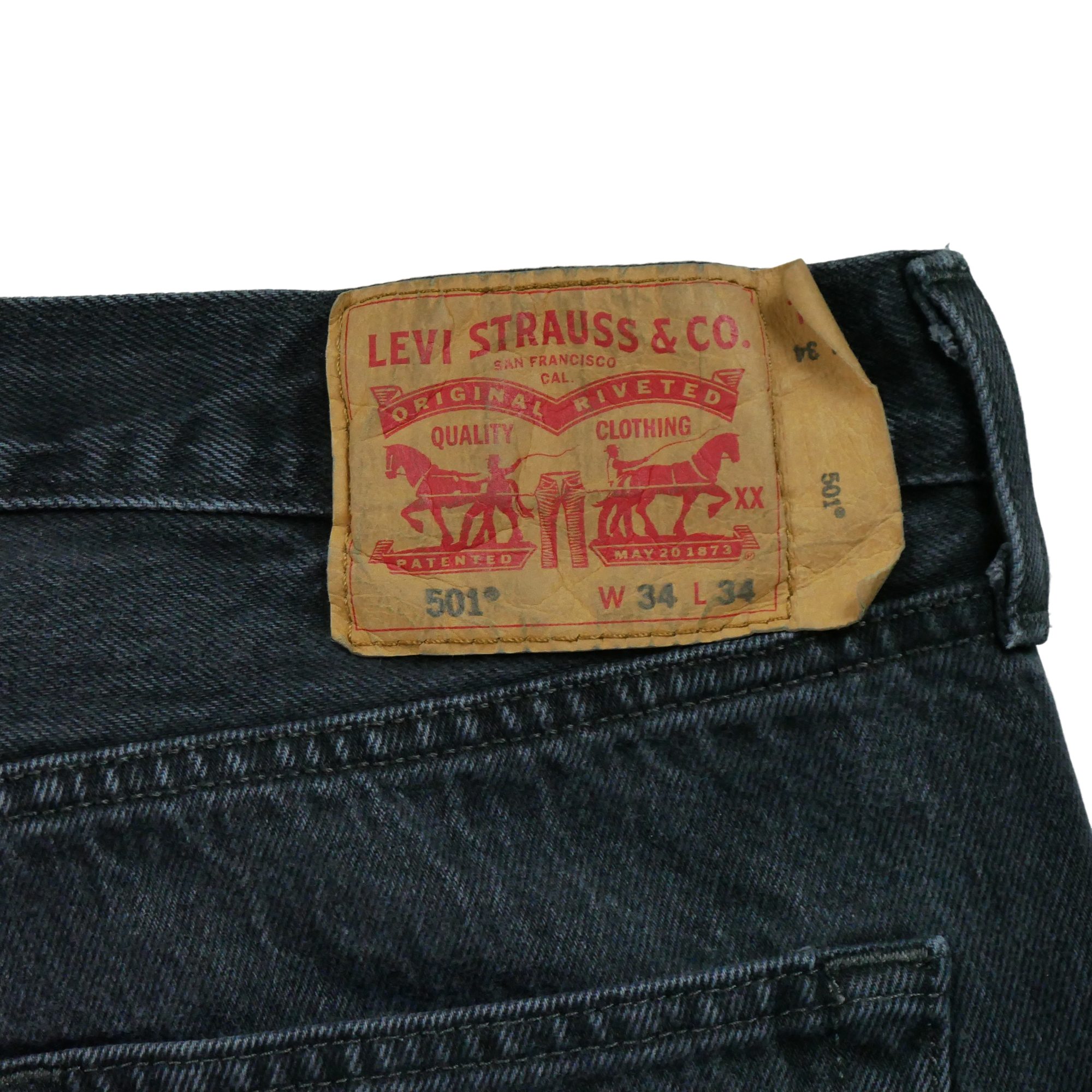 Jean Homme Levis 501 Noir 5