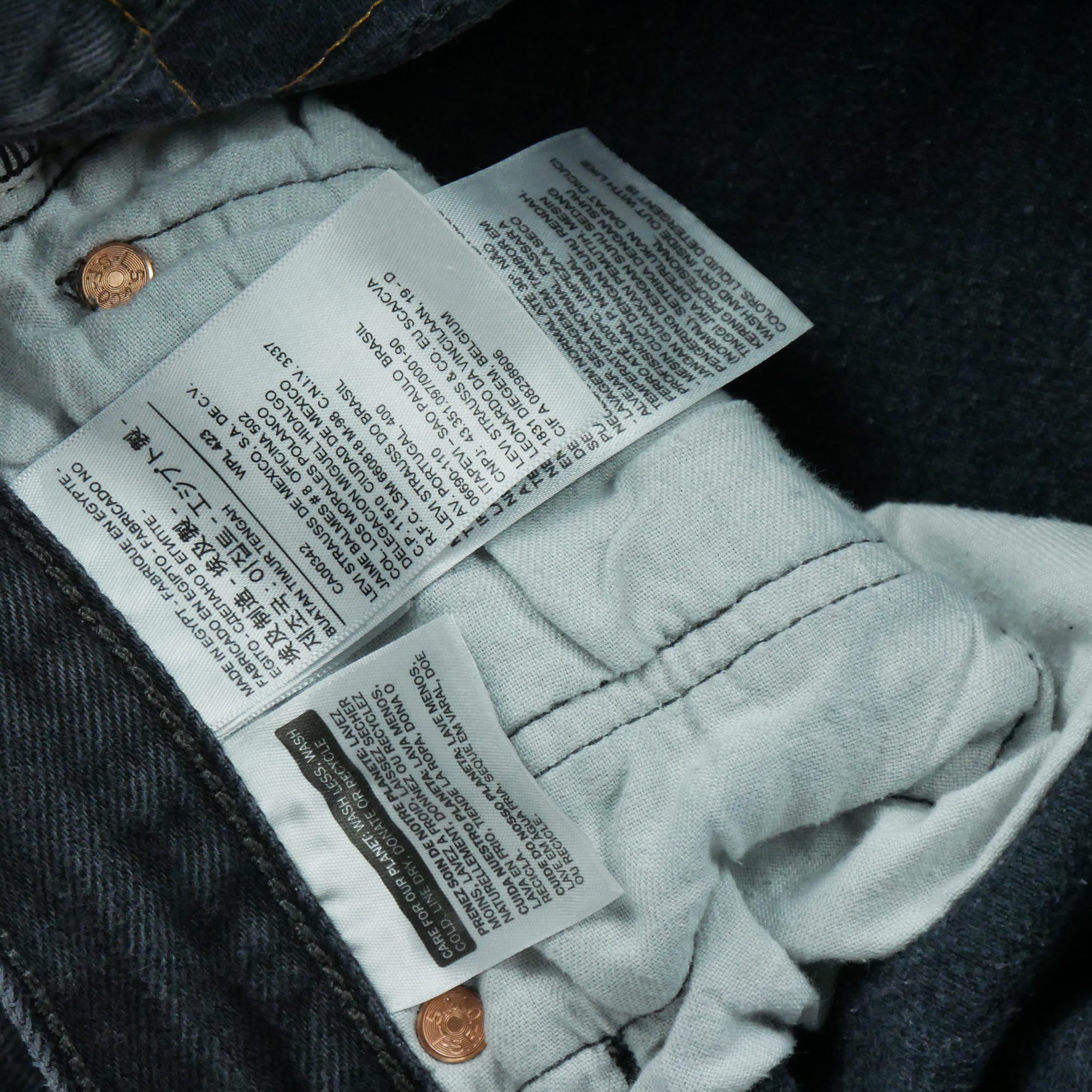 Jean Homme Levis 501 Noir 7