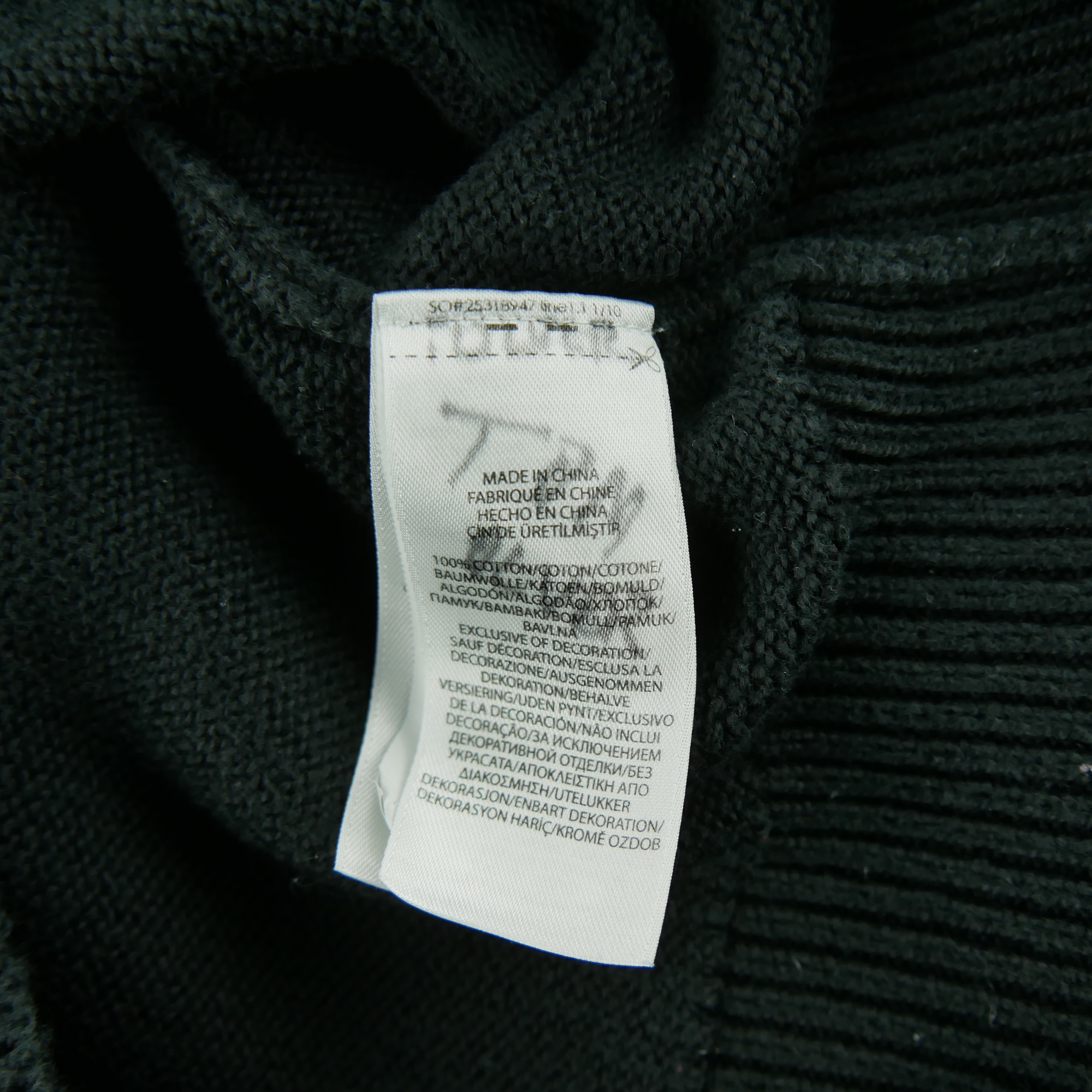Pull Homme  col camionneur Noir 7