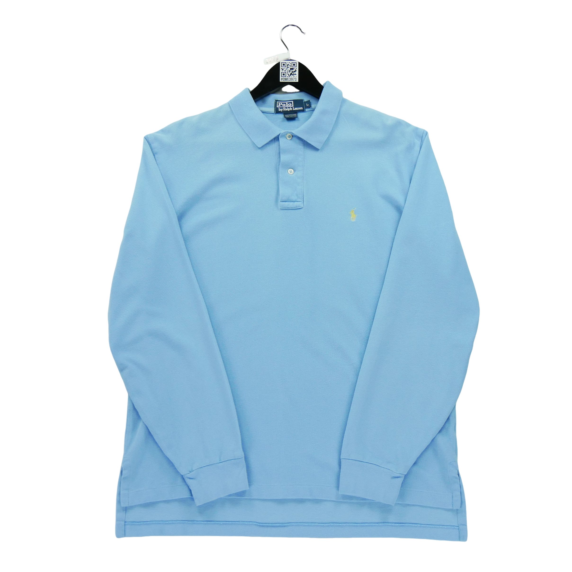 Polo manches longues Homme  Bleu clair 2
