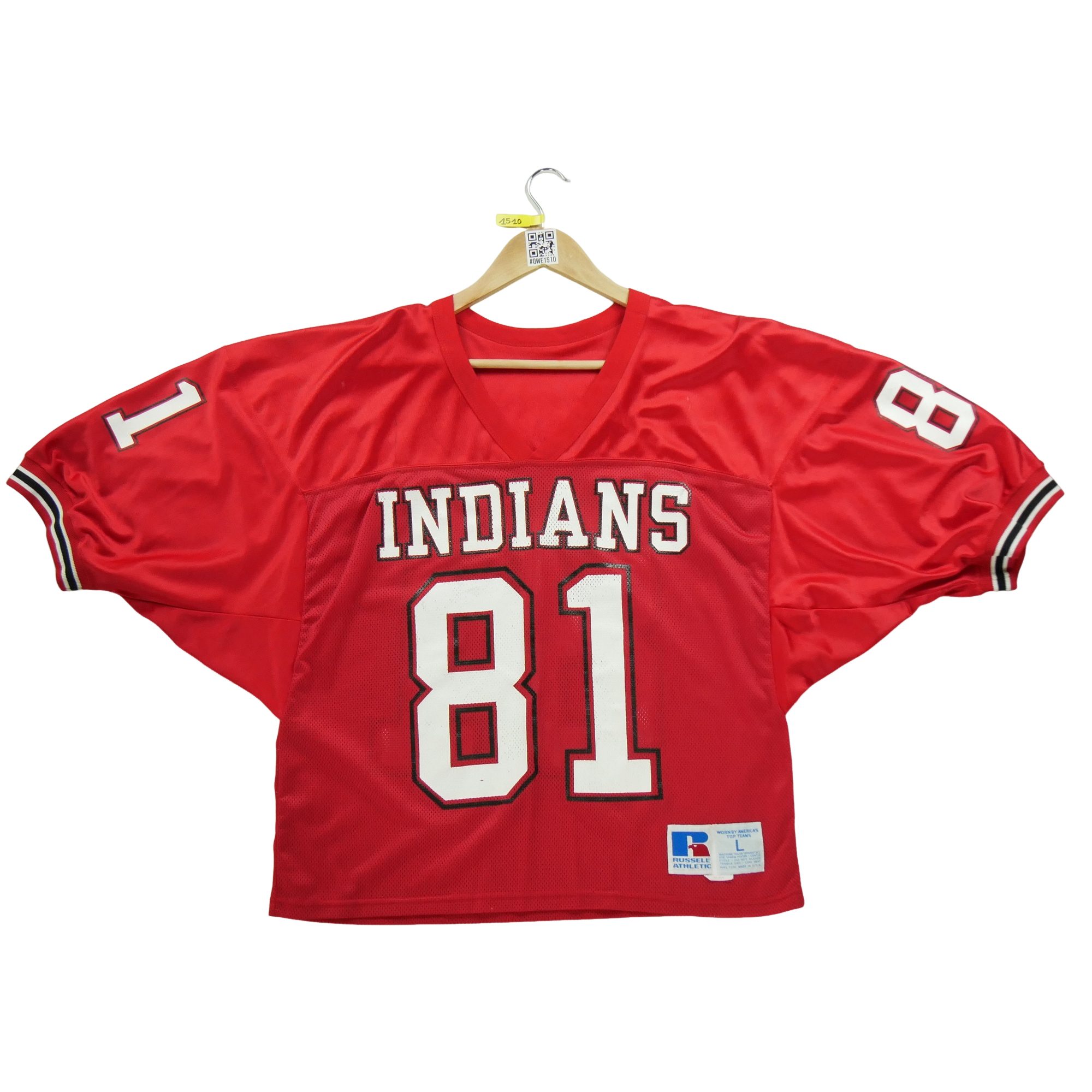 Maillot Homme  Vintage USA Indians Rouge 3