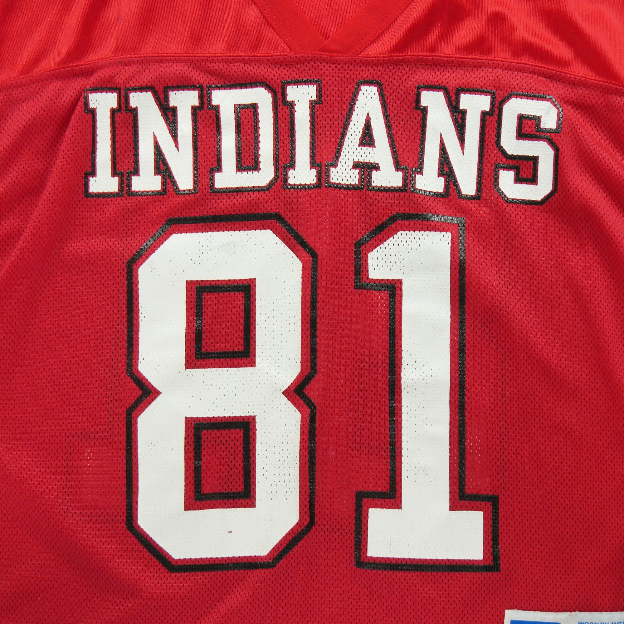 Maillot Homme  Vintage USA Indians Rouge 4