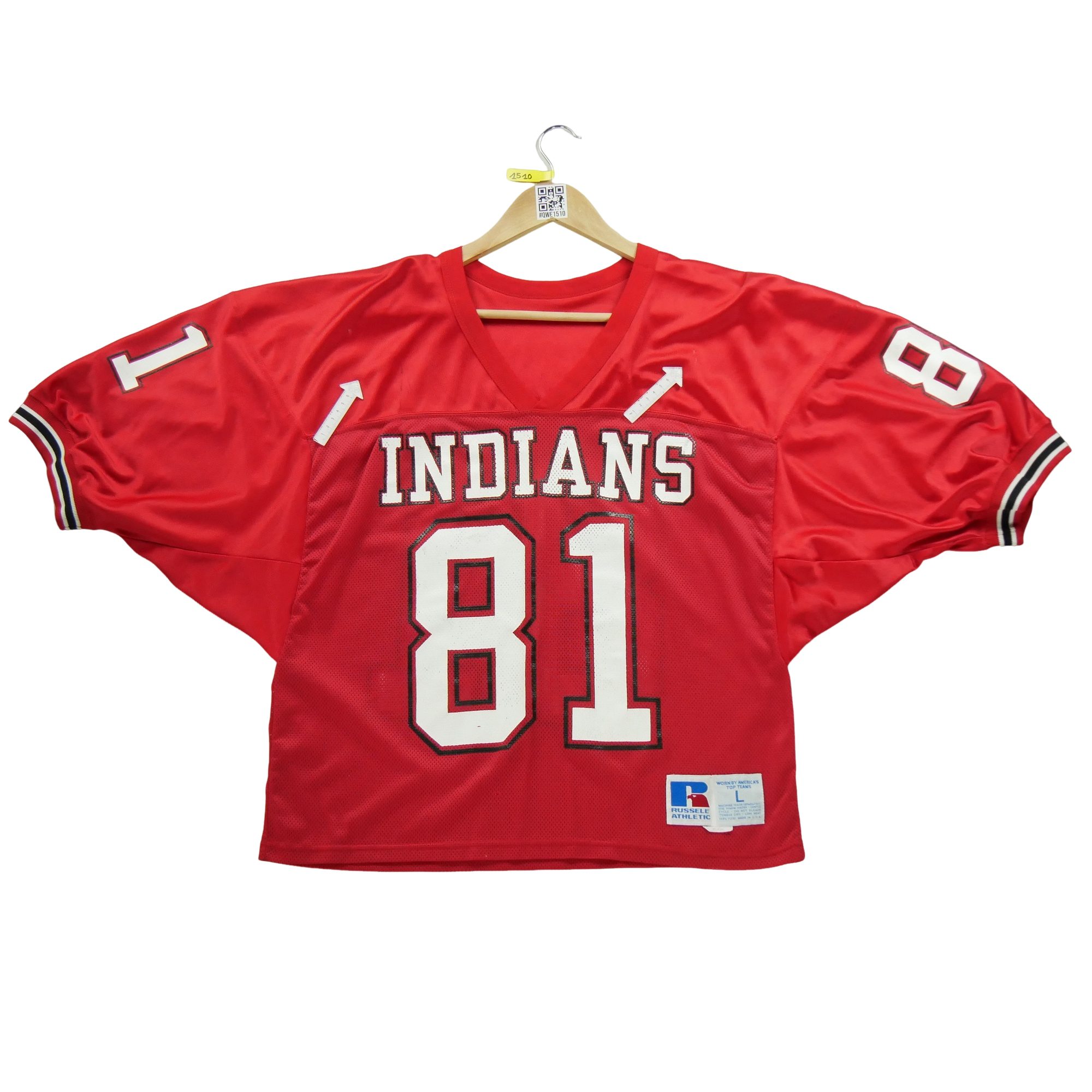 Maillot Homme  Vintage USA Indians Rouge 5