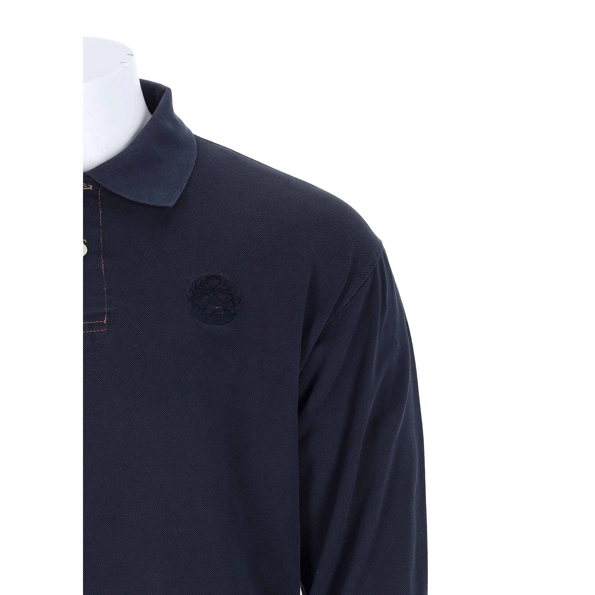 Polo manches longues Homme  Gris 4