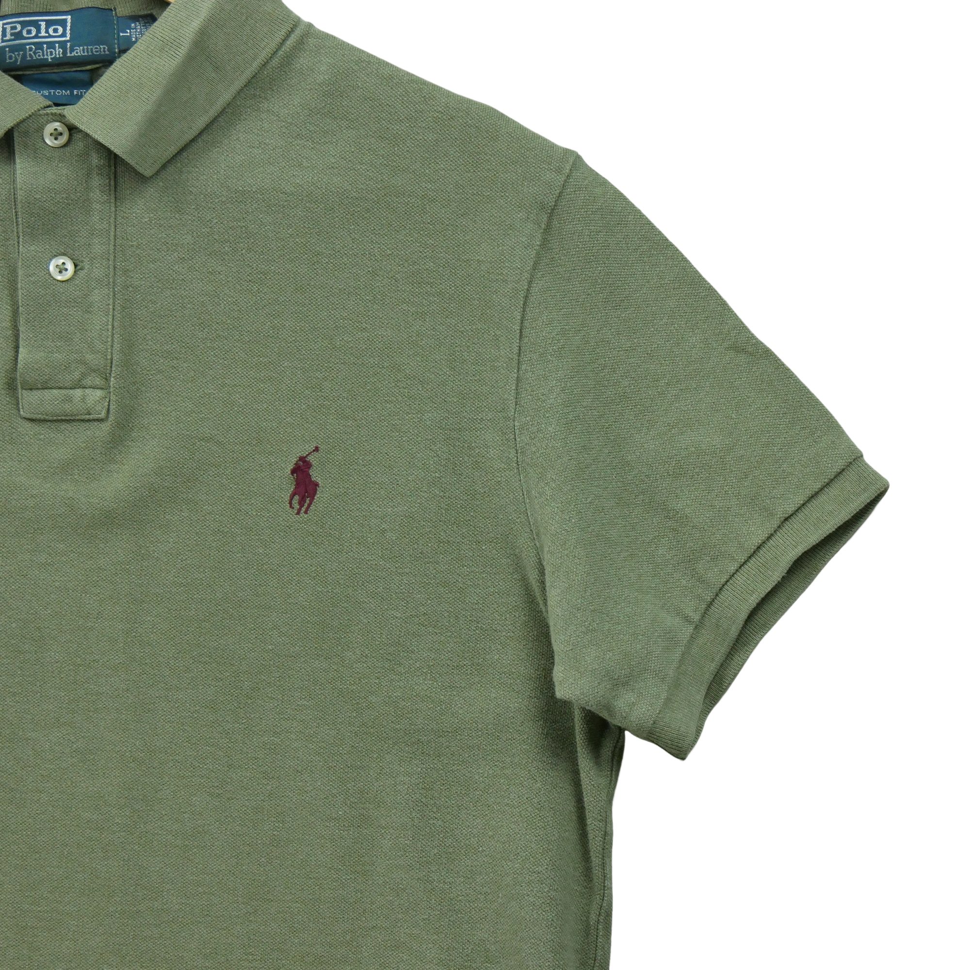 Polo manches courtes Homme  Kaki 4