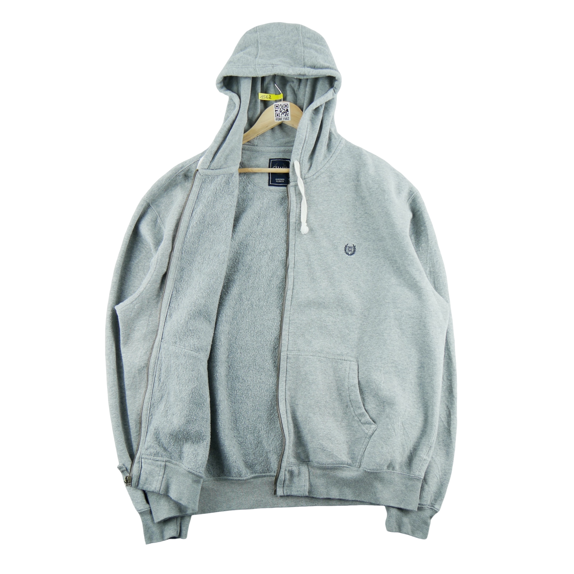 Sweat à capuche Homme  full-zip Gris 3