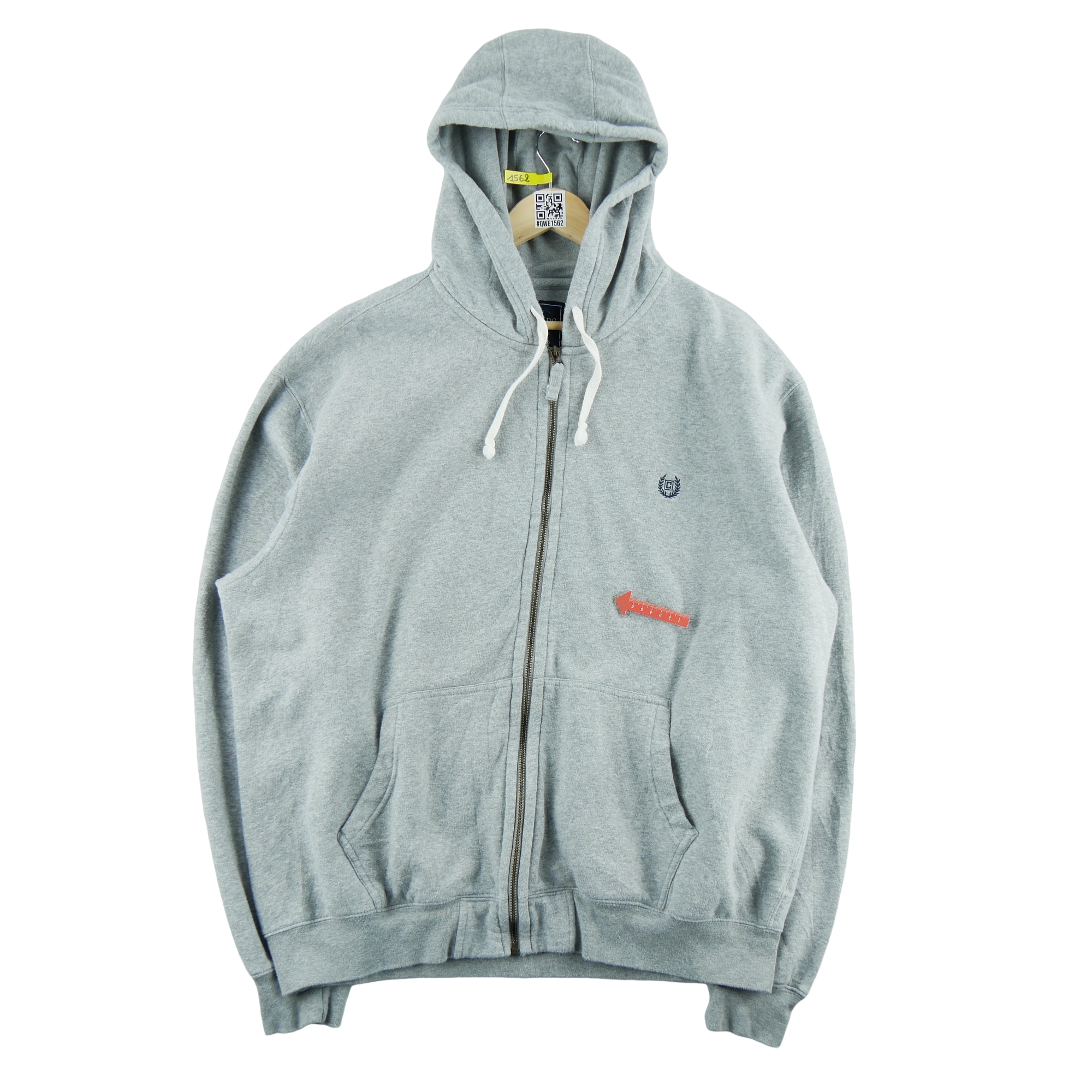 Sweat à capuche Homme  full-zip Gris 6