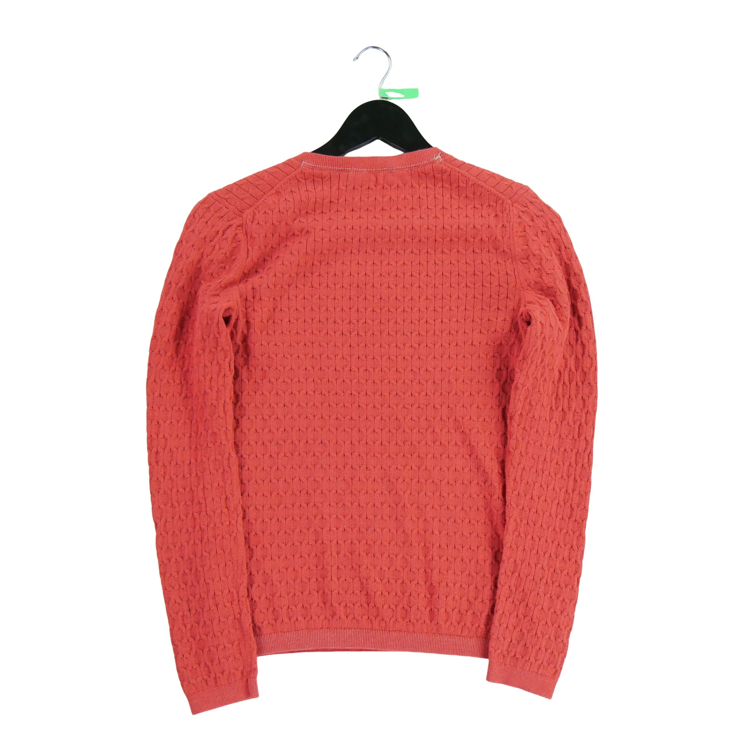 Pull Femme Torsadé Rouge 2