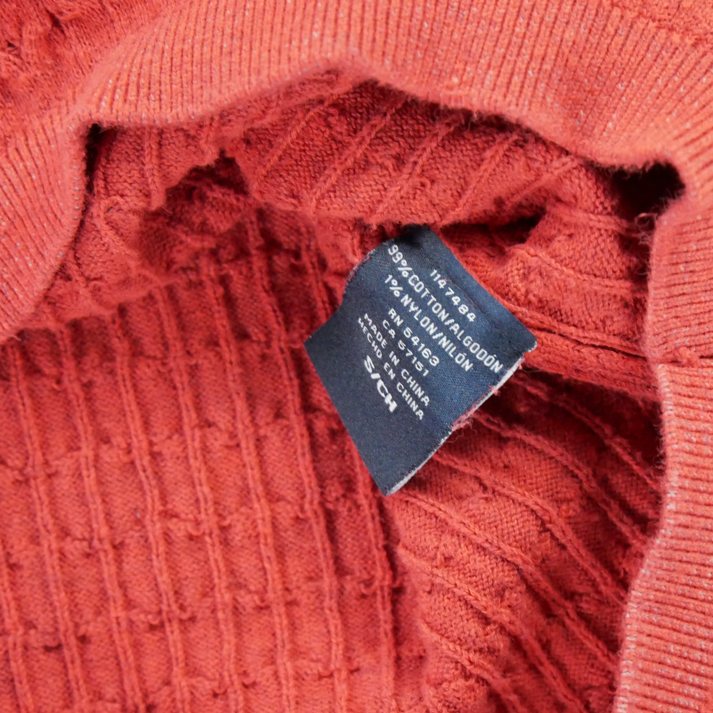 Pull Femme Torsadé Rouge 6