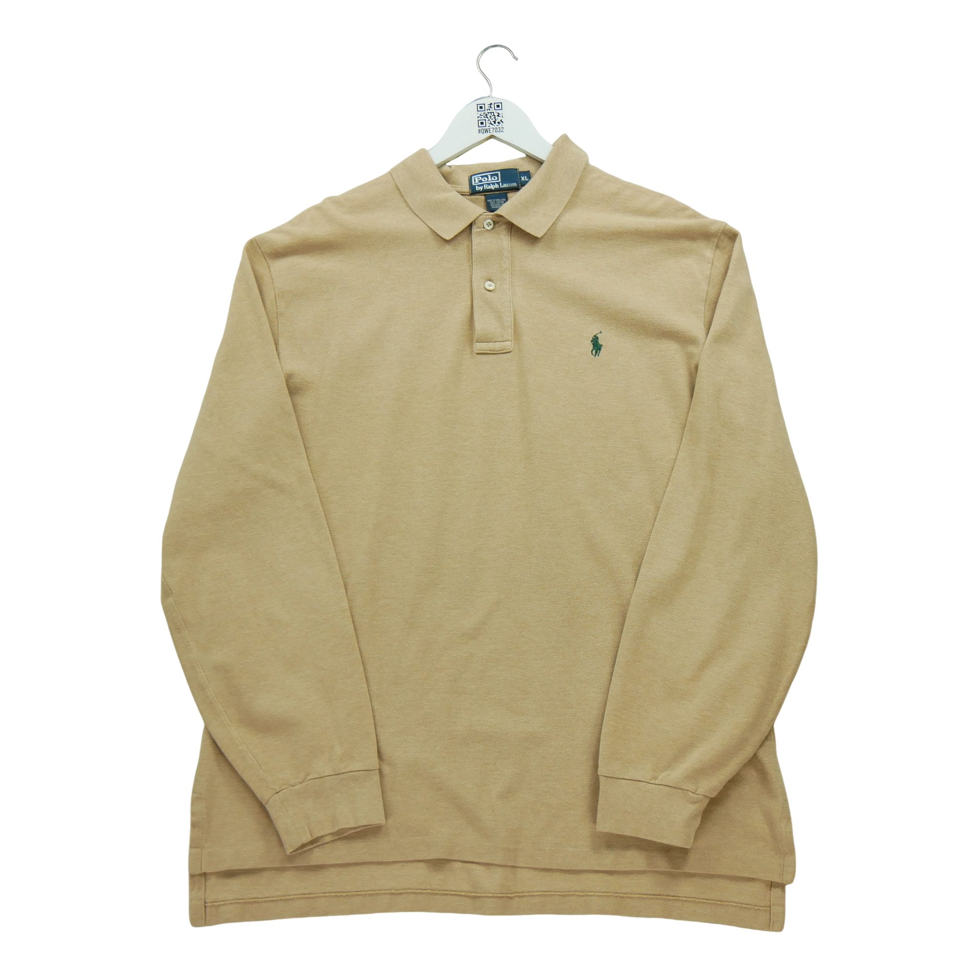Polo manches longues Homme Beige - Excellent état